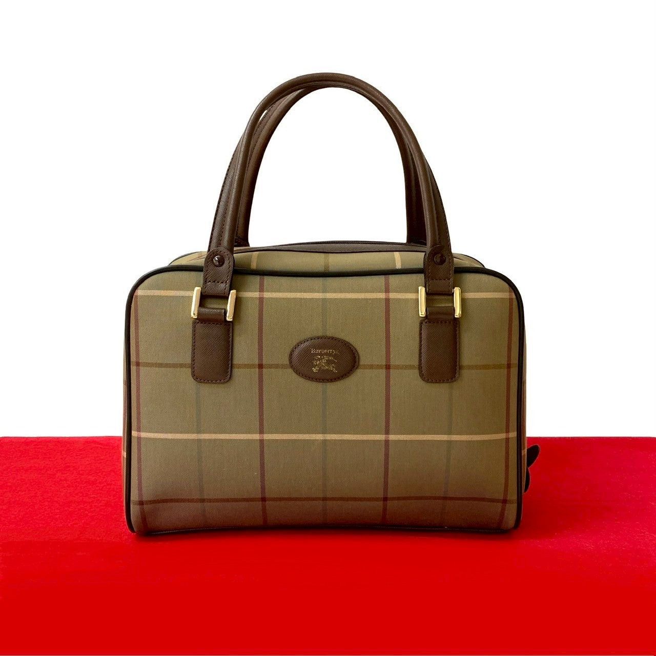 Burberry Burberry Handbag Brown Cotton Size ONE SIZE - 1 Thumbnail