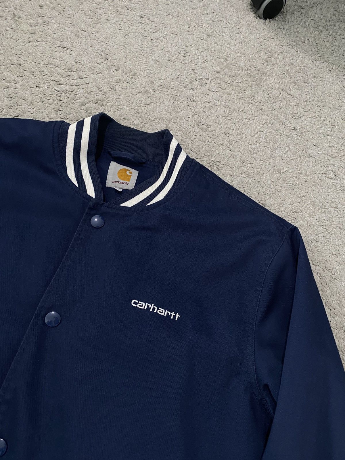 Carhartt × Carhartt Wip × Vintage Carhartt WiP Fan Jacket Bomber Varsity y2k L college hip hop Size US L / EU 52-54 / 3 - 6 Thumbnail