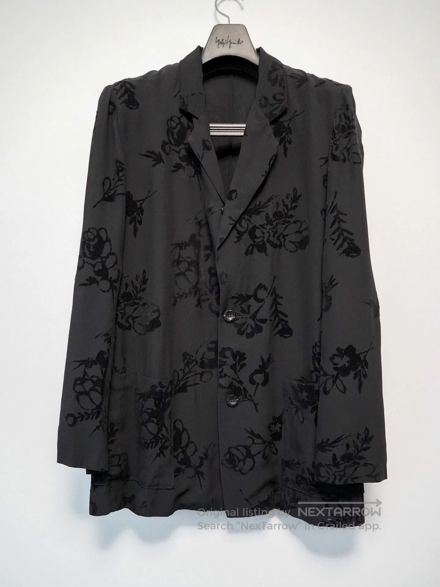 Yohji Yamamoto yohji yamamoto floral velvet blazer. Size M / US 6-8 / IT 42-44 - 1 Thumbnail