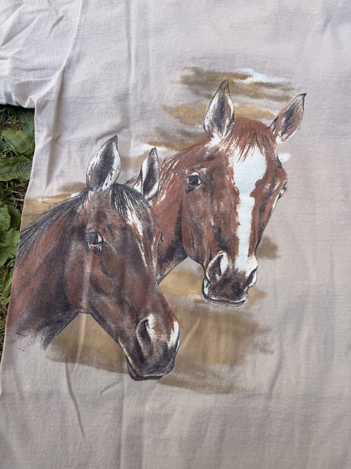 Vintage VTG Horse Tee Single Stitch Size Large Size US L / EU 52-54 / 3 - 7 Thumbnail