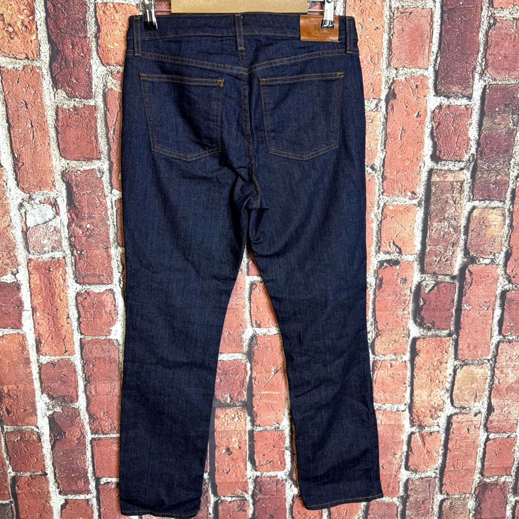 Ralph Lauren Lauren Ralph Lauren Jeans Women's Straight Denim 5-Pocket Medium Wash Blue 8" Size 30" / US 8 / IT 44 - 3 Thumbnail