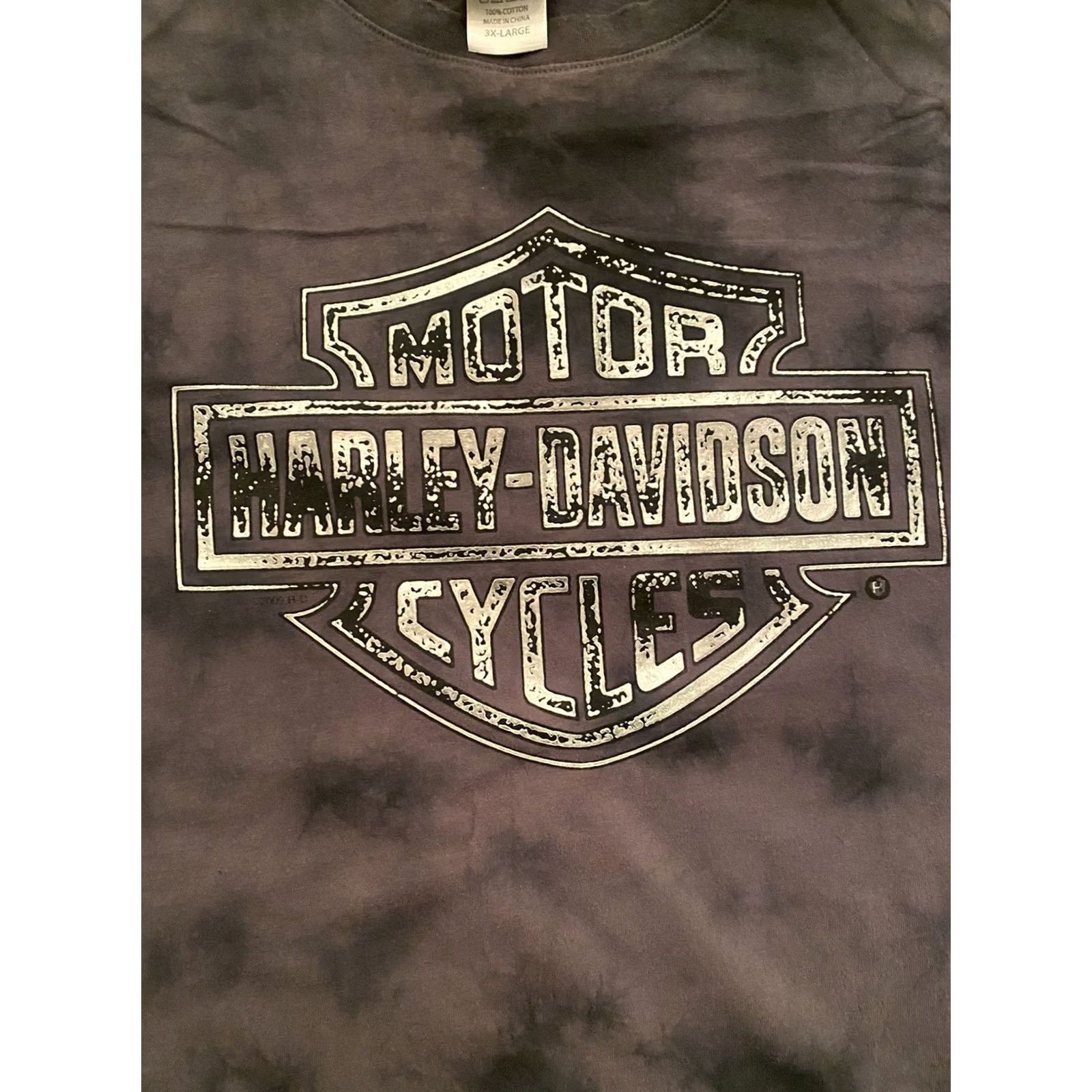 Harley Davidson Harley-Davidson T-Shirt 3XL Black Tie Dye Sacramento, CA Men Cat Listed 3XL Shirt Size US XXL / EU 58 / 5 - 2 Thumbnail