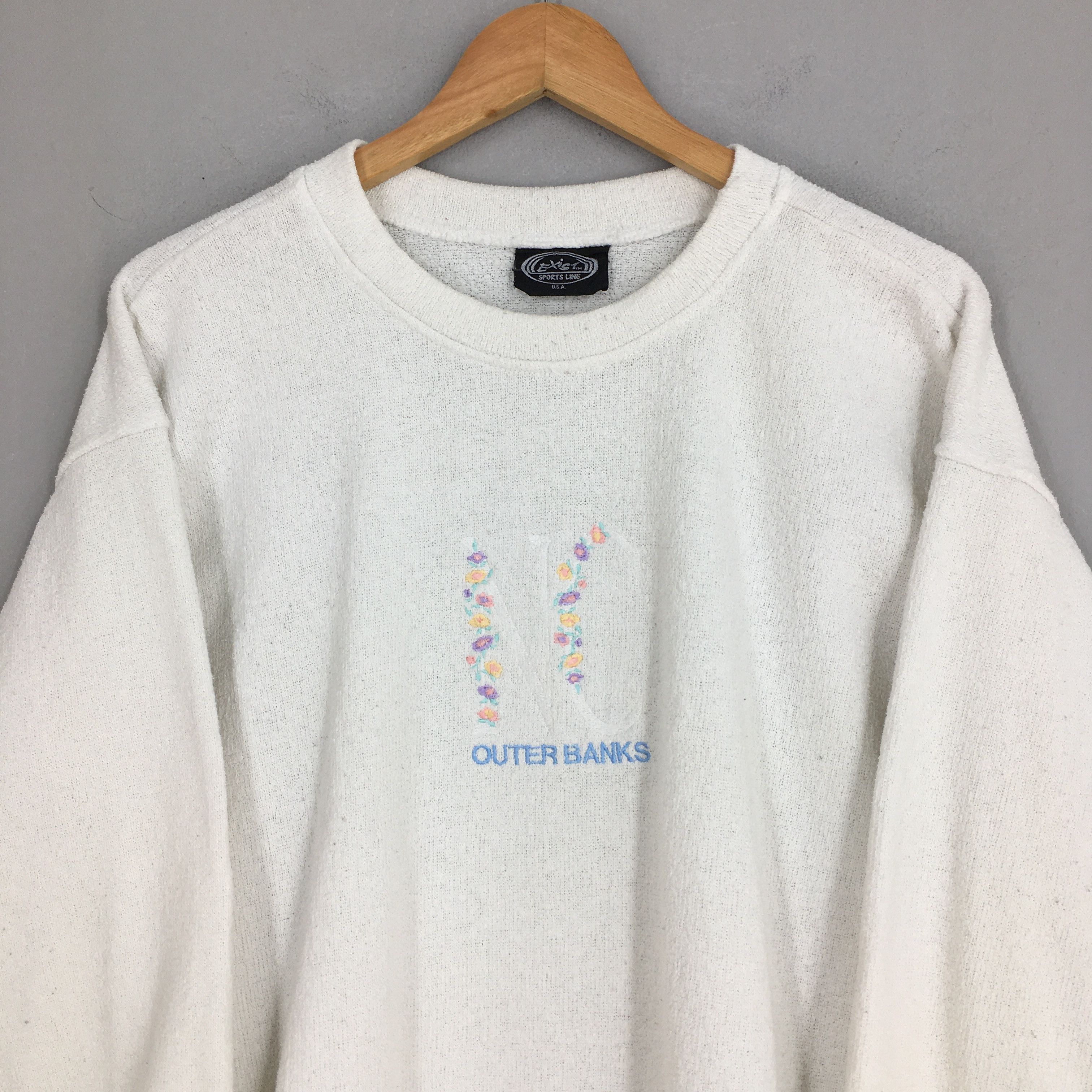 Vintage Vintage Outer Banks North Carolina Sweatshirt Medium Size US M / EU 48-50 / 2 - 2 Thumbnail