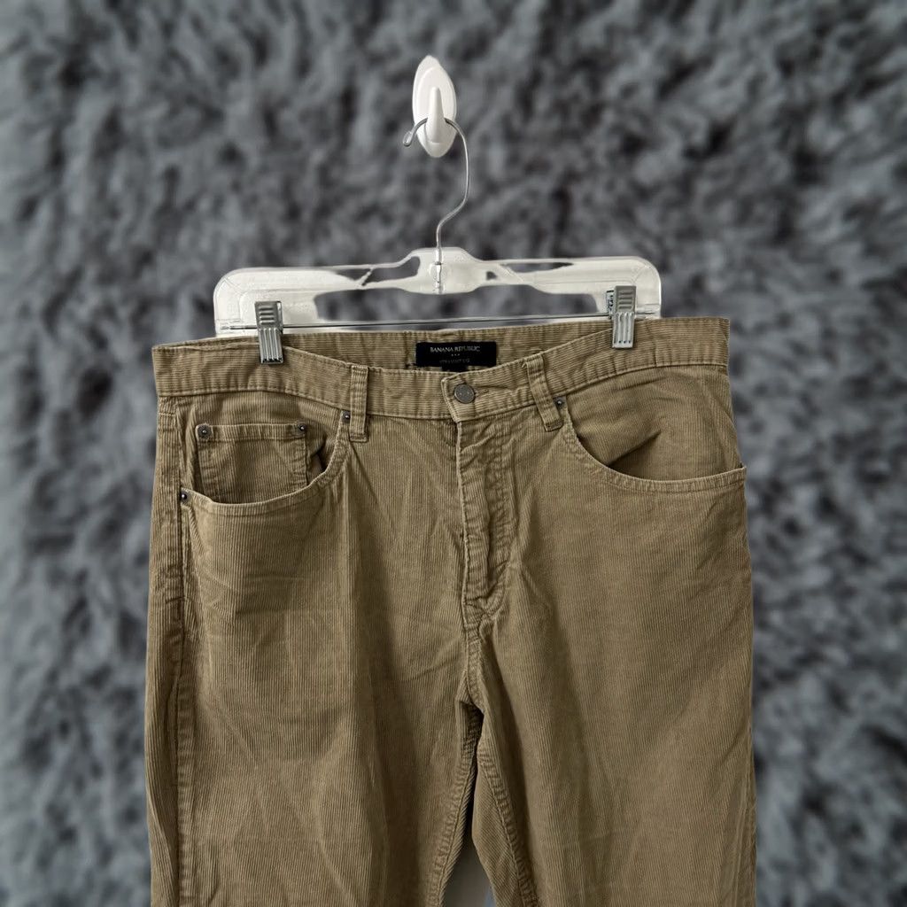 Banana Republic Banana Republic Pants Mens 36x32 Corduroy Straight Leg Tan Brown 5-Pocket Zipper Button Chino Casual Workwear Size US 36 / EU 52 - 1 Thumbnail