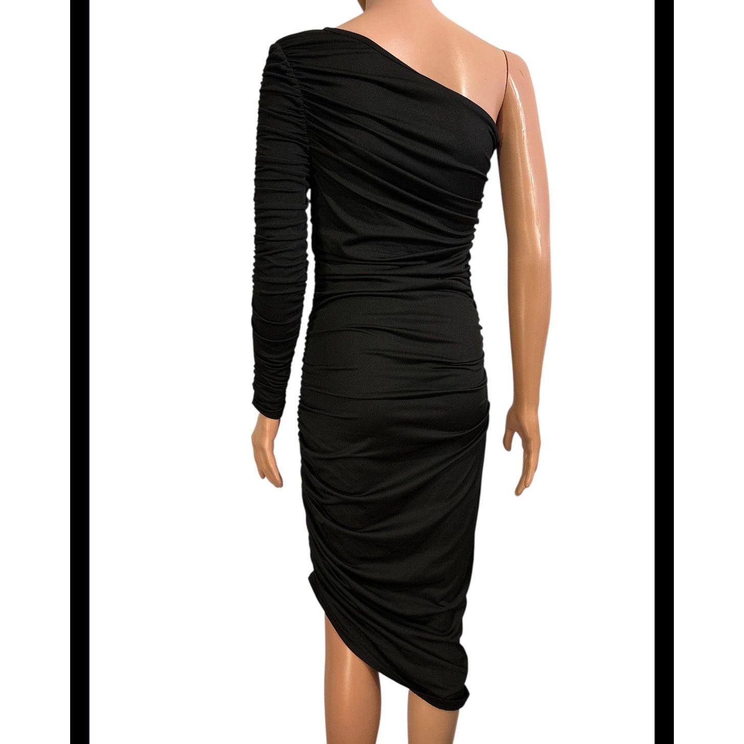 Shein One-Shoulder Ruched Bodycon Dress Size Small