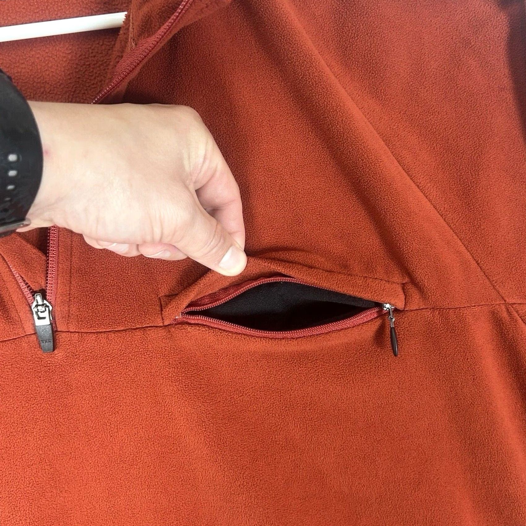 Vintage Cabela's 1/4 Zip Fleece Pullover Mens XL Orange Outdoor Hiking Logo Sweatshirt Sweater Acti... Size US XL / EU 56 / 4 - 6 Thumbnail