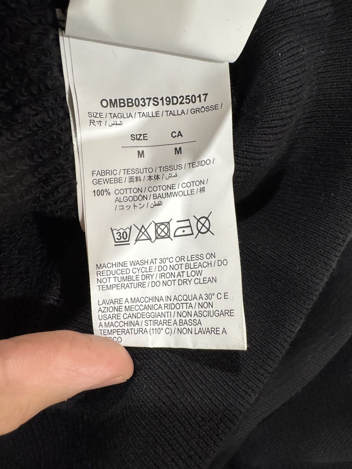 Off-White Off-White Black Oversized Diagonal Skulls Hoodie Size Medium Size US M / EU 48-50 / 2 - 10 Thumbnail