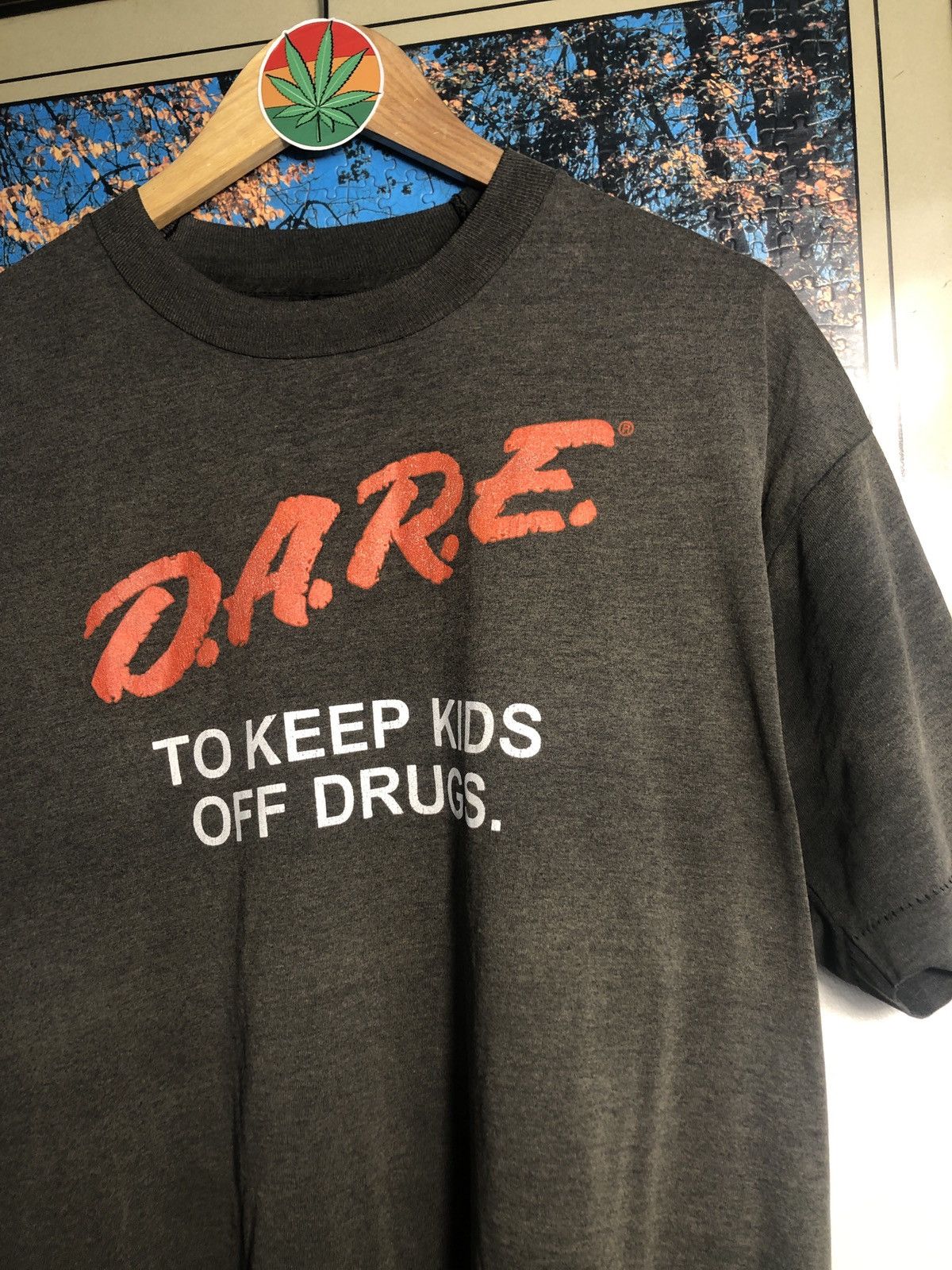 D.A.R.E × Vintage D.A.R.E. To Keep Kids of Drugs Vintage 80s Tee Size US XL / EU 56 / 4 - 3 Thumbnail