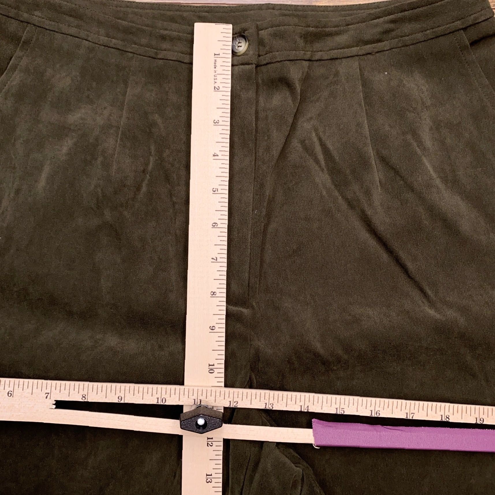 Vintage **Green Mid Rise Comfort Stretch Villager Liz Claiborne Pants 14** User: **Comfort Green Mid Rise Villager Liz Claiborne Pants 14** Size 36" / US 14 / IT 50 - 7 Thumbnail