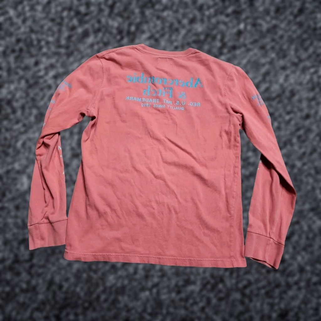 Abercrombie & Fitch VINTAGE Abercrombie & Fitch Pocket T Shirt Long Sleeve Mens S Pink Retro 90s Theme with Pockets Shirt MensS Pink (Regular) Size US S / EU 44-46 / 1 - 1 Thumbnail