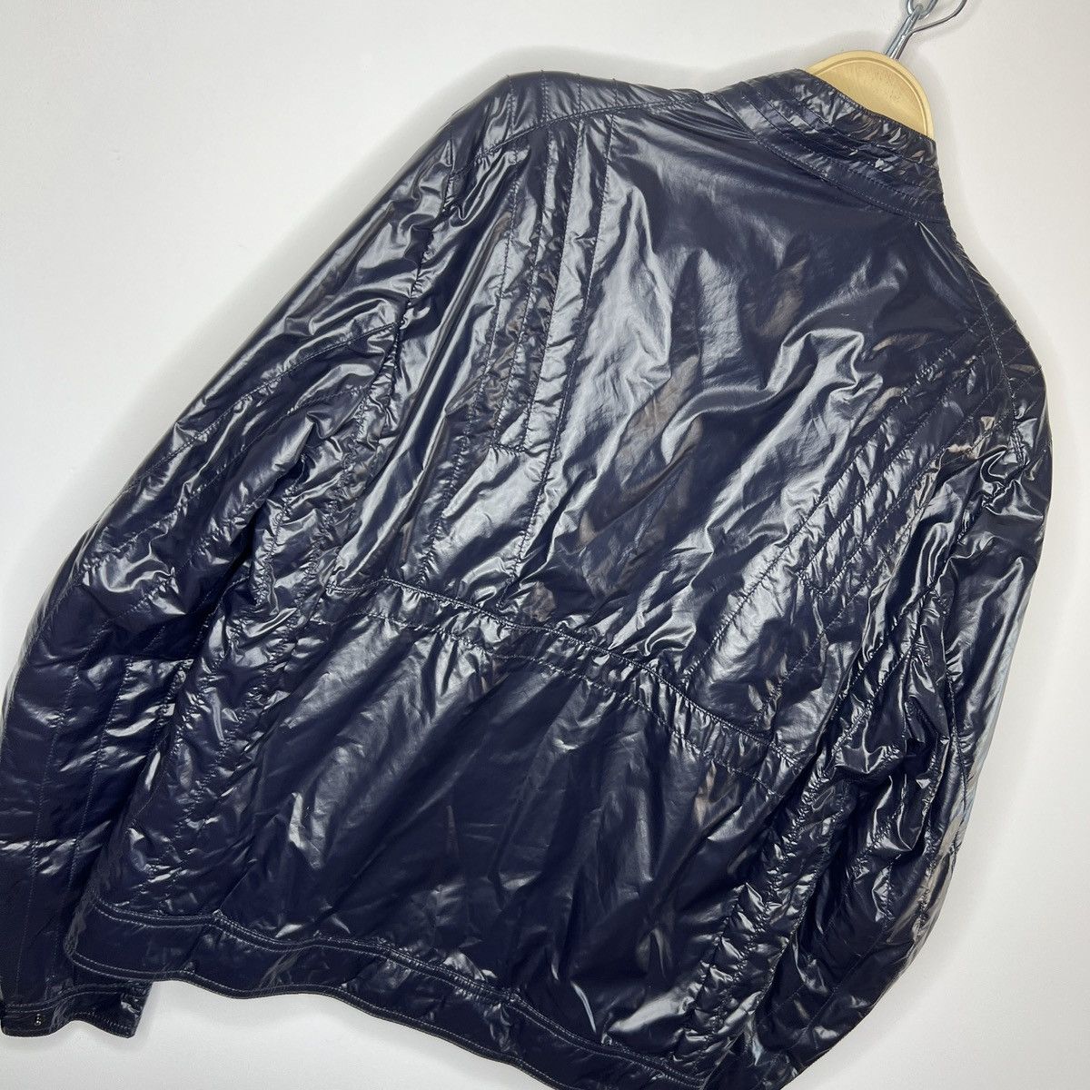 Moncler Moncler Nylon Bomber Navy Jacket Logo Shiny Rare Hype Size US M / EU 48-50 / 2 - 9 Thumbnail