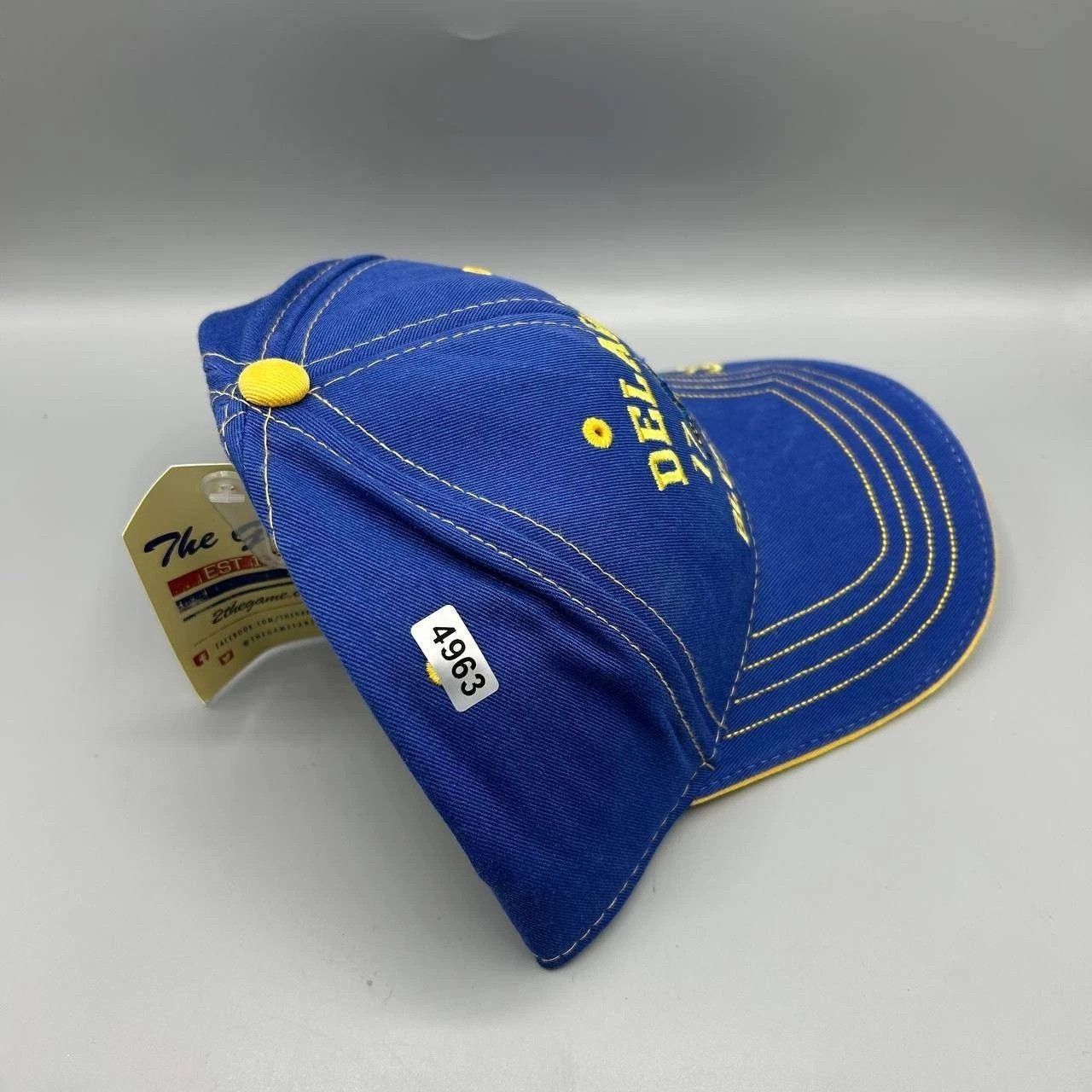 The Game Vintage University of Delaware Blue Hens Hat NCAA Strap Back Size ONE SIZE - 8 Thumbnail