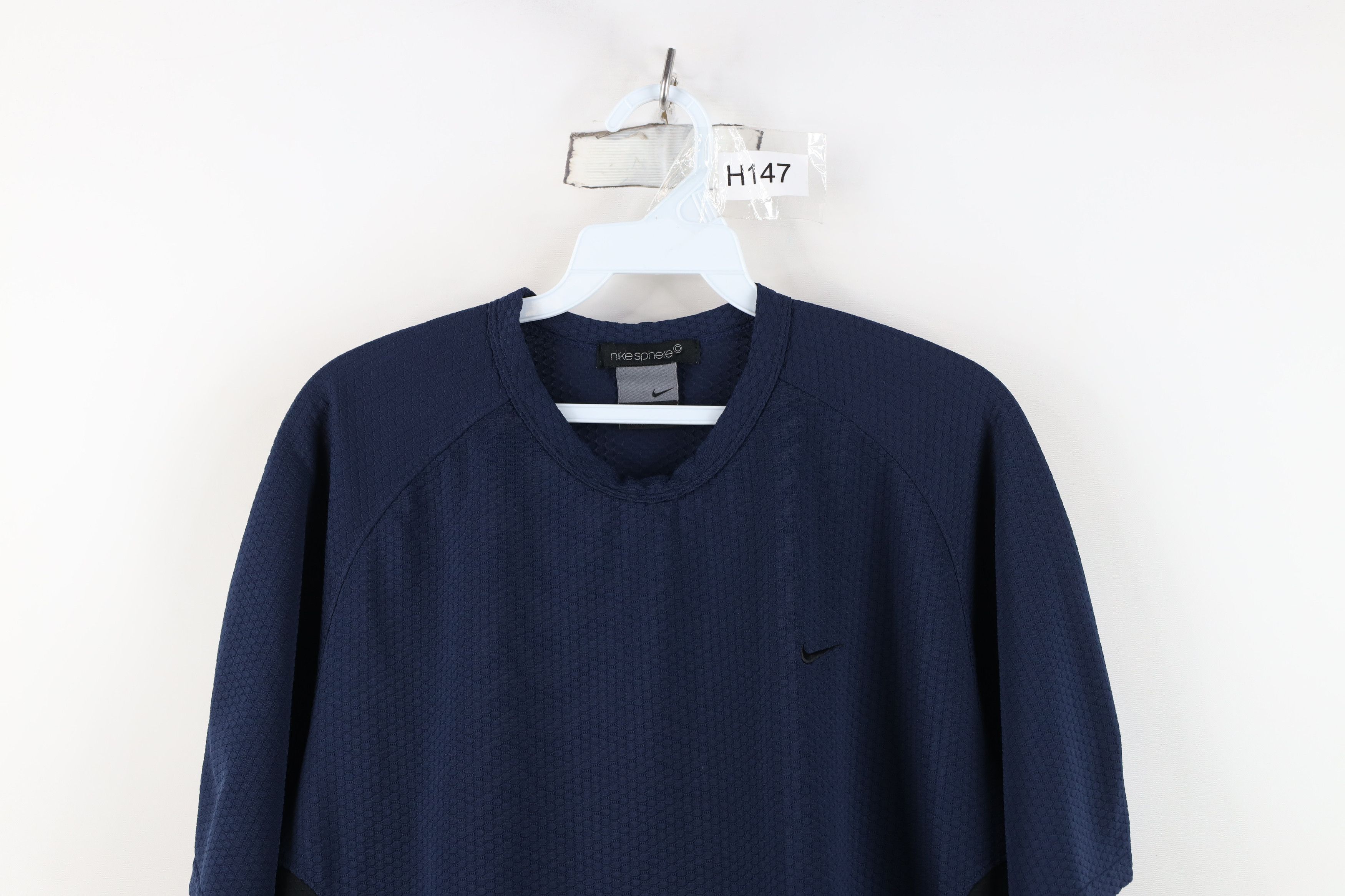 Nike Vintage Nike Sphere Dry Scott Mini Swoosh Knit T-Shirt Blue Size US M / EU 48-50 / 2 - 2 Thumbnail
