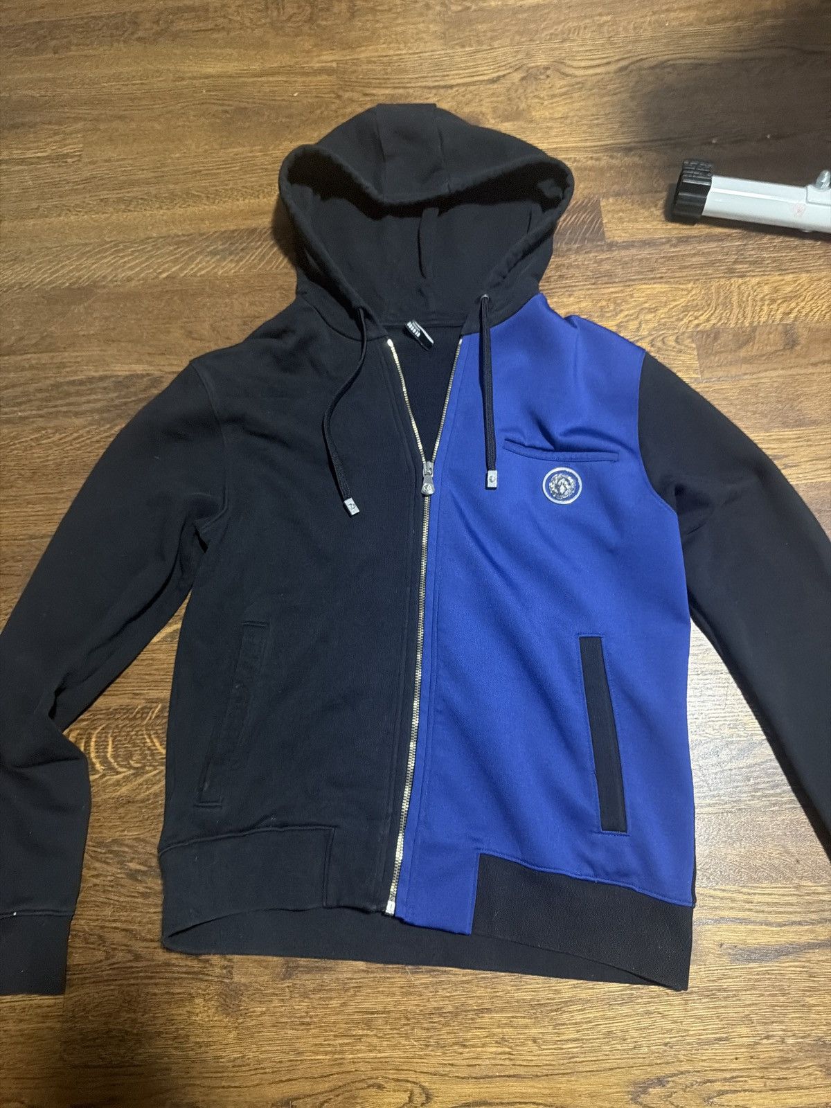 Versus Versace Blue and Black Versace zip-up Size US S / EU 44-46 / 1 - 1 Thumbnail