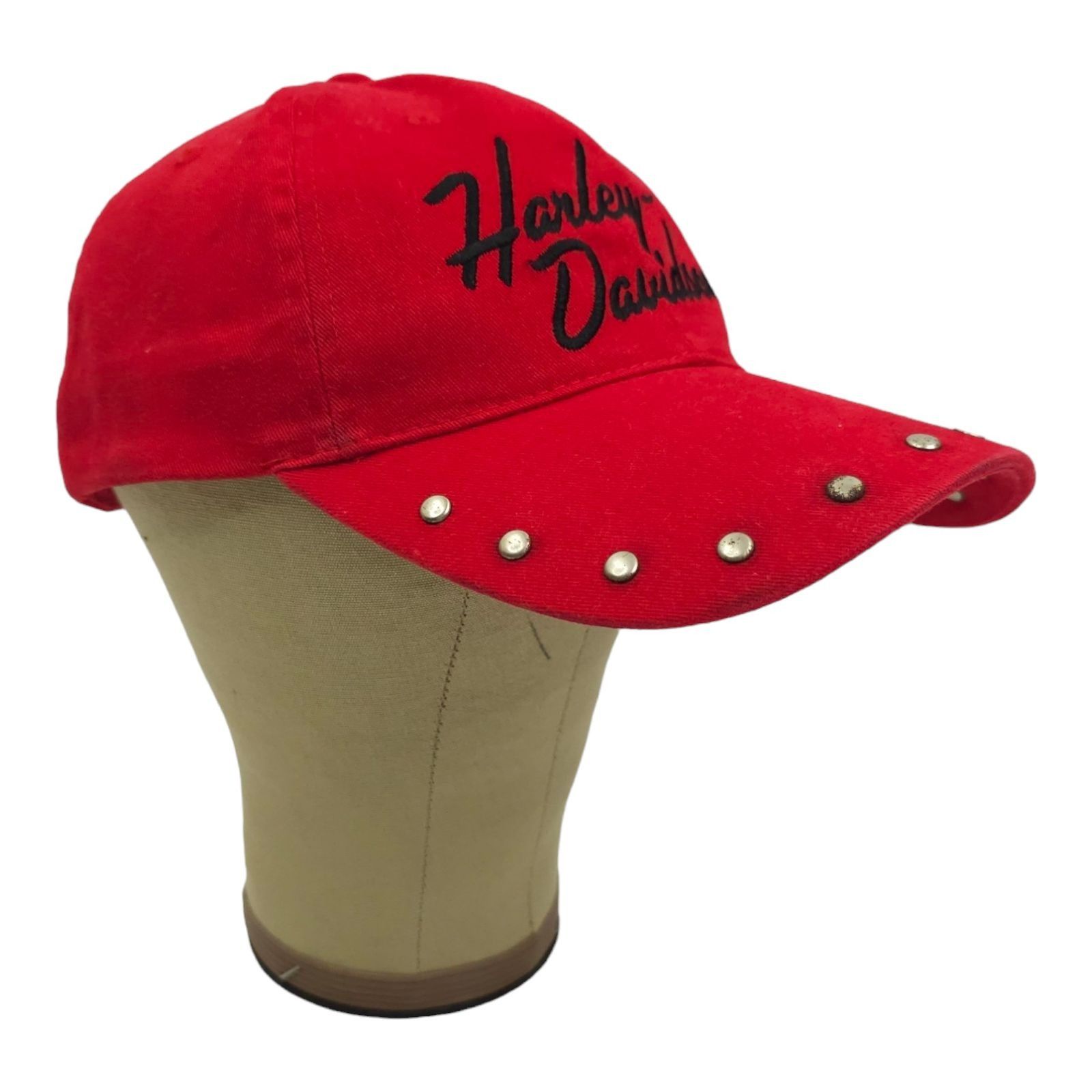 Harley Davidson Harley Davidson Embroidered Red Adjustable Tuck Strap Cap Size ONE SIZE - 3 Thumbnail