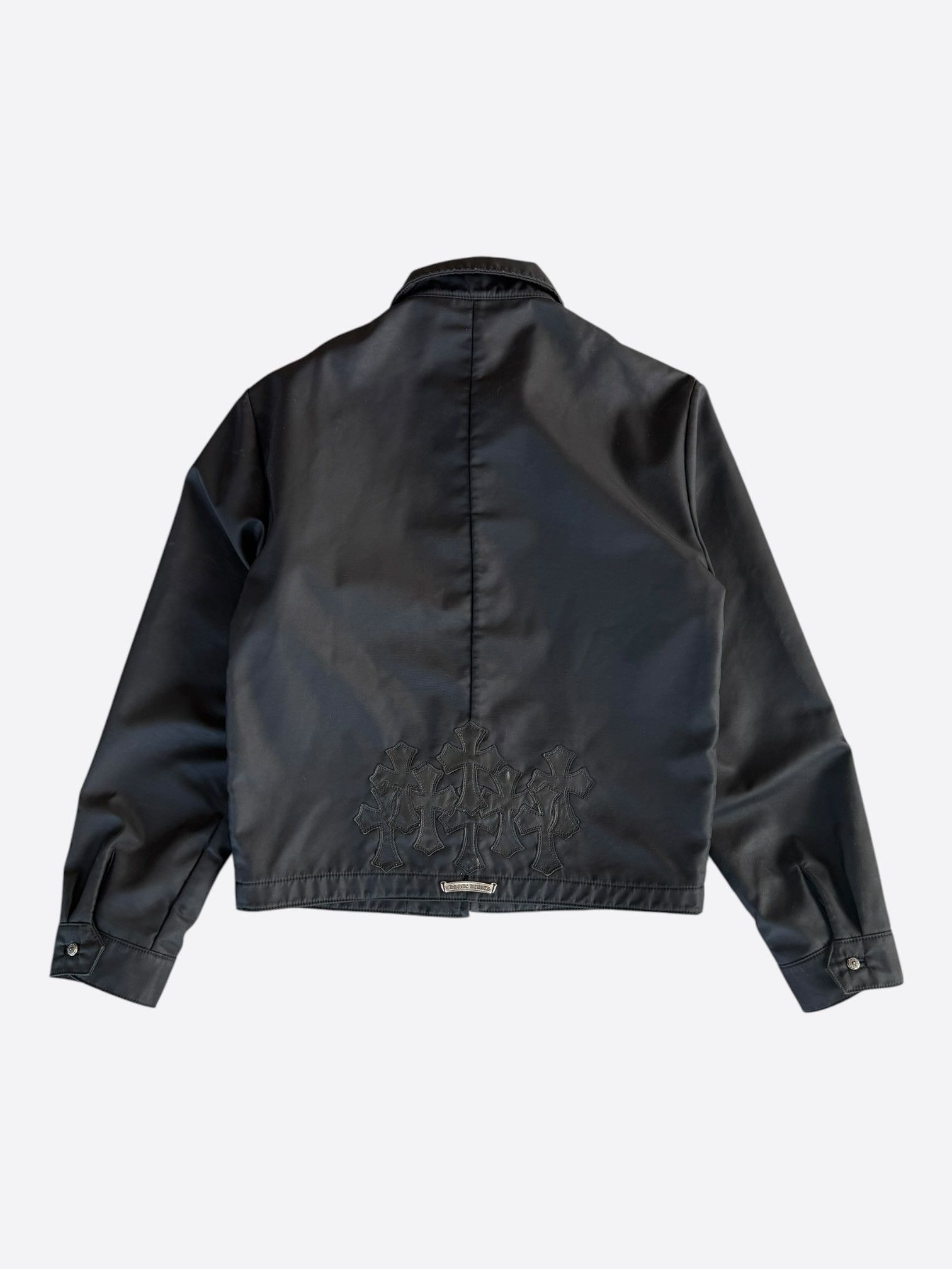 Chrome Hearts Black Cemetery Cross Patch Nylon Trucker Jacket Size US M / EU 48-50 / 2 - 1 Thumbnail