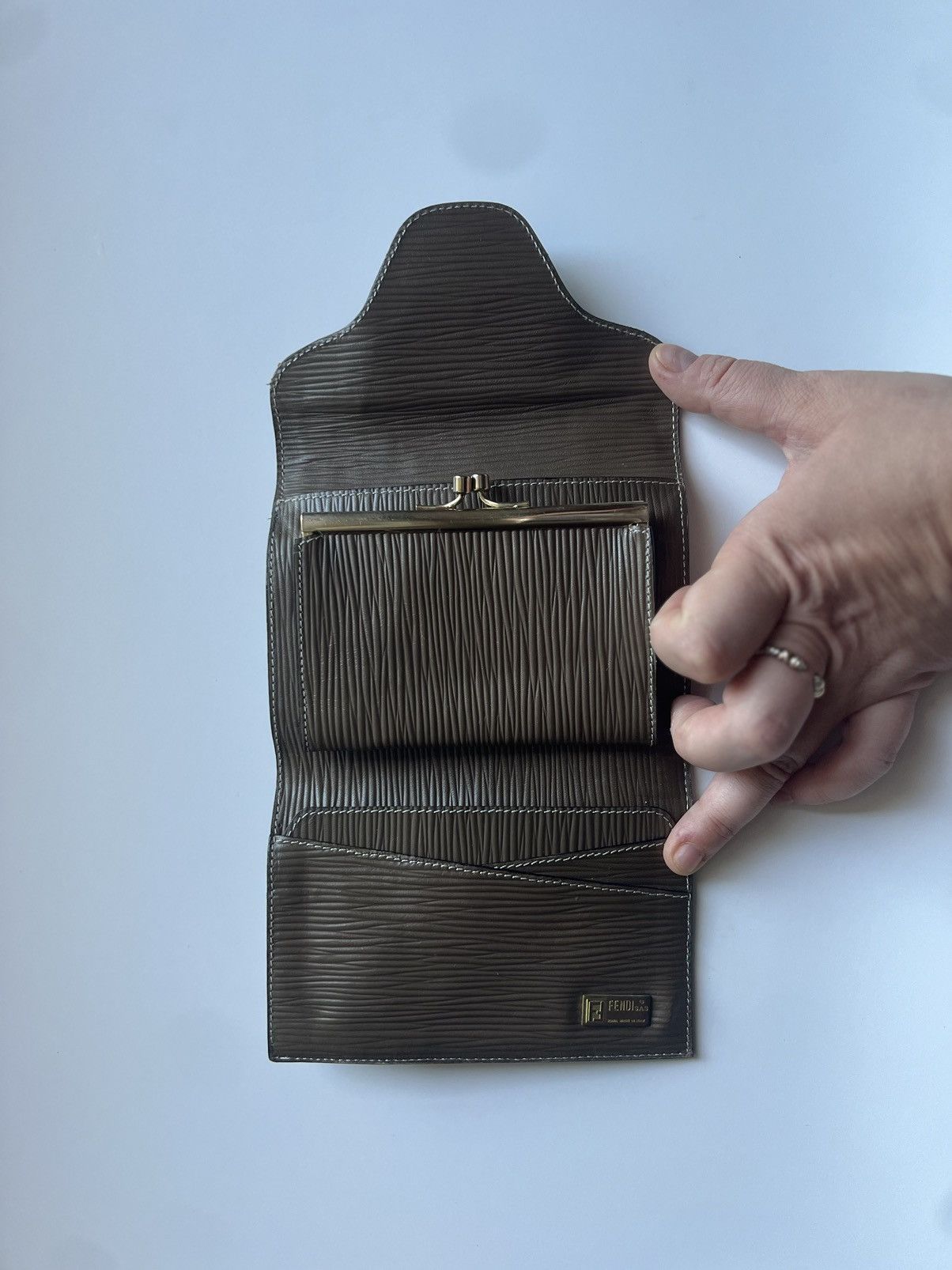 Fendi Fendi vintage canvas and leather wallet Size ONE SIZE - 4 Thumbnail