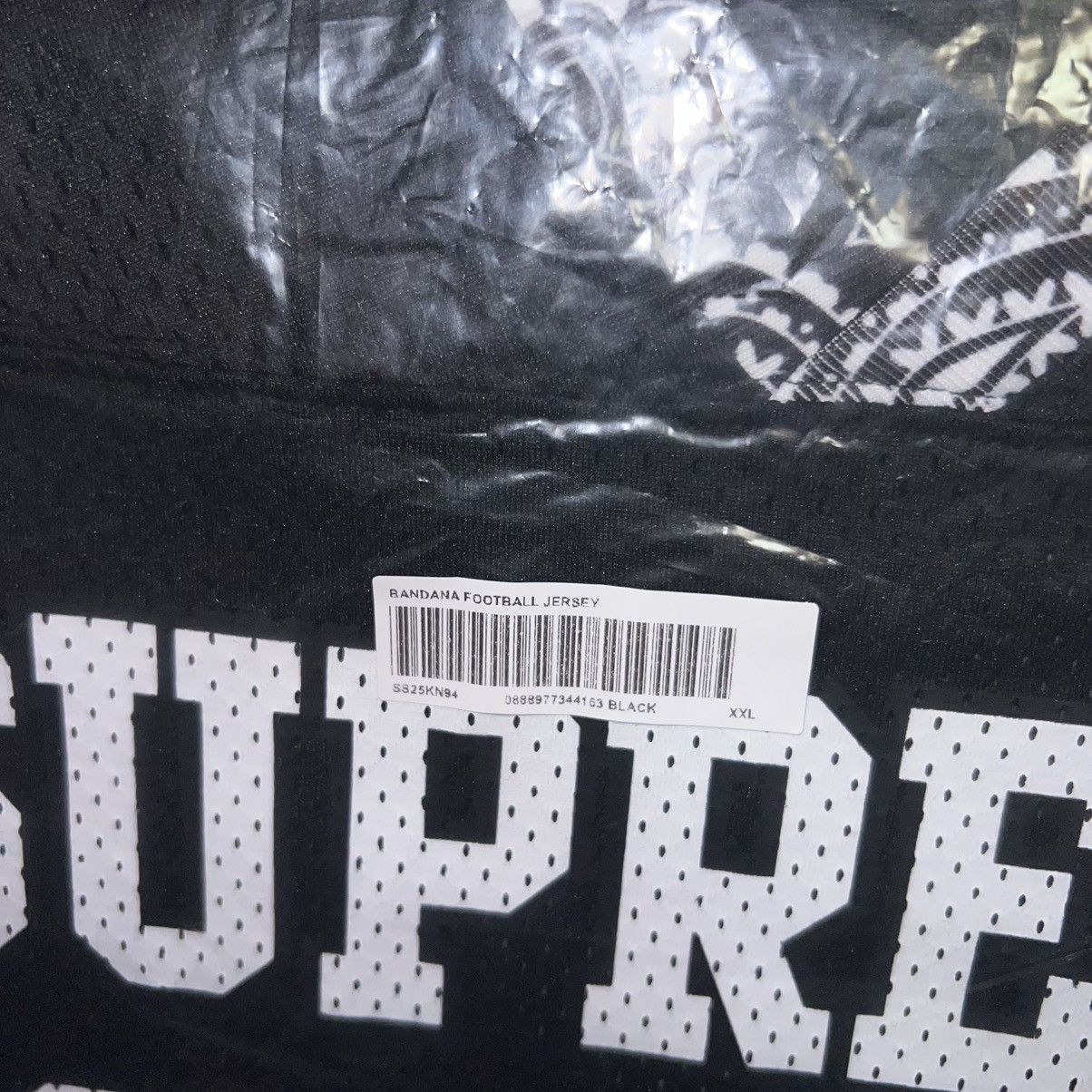 Supreme Supreme Bandana Football Jersey Black Size Extra Extra Large Size US XXL / EU 58 / 5 - 5 Thumbnail