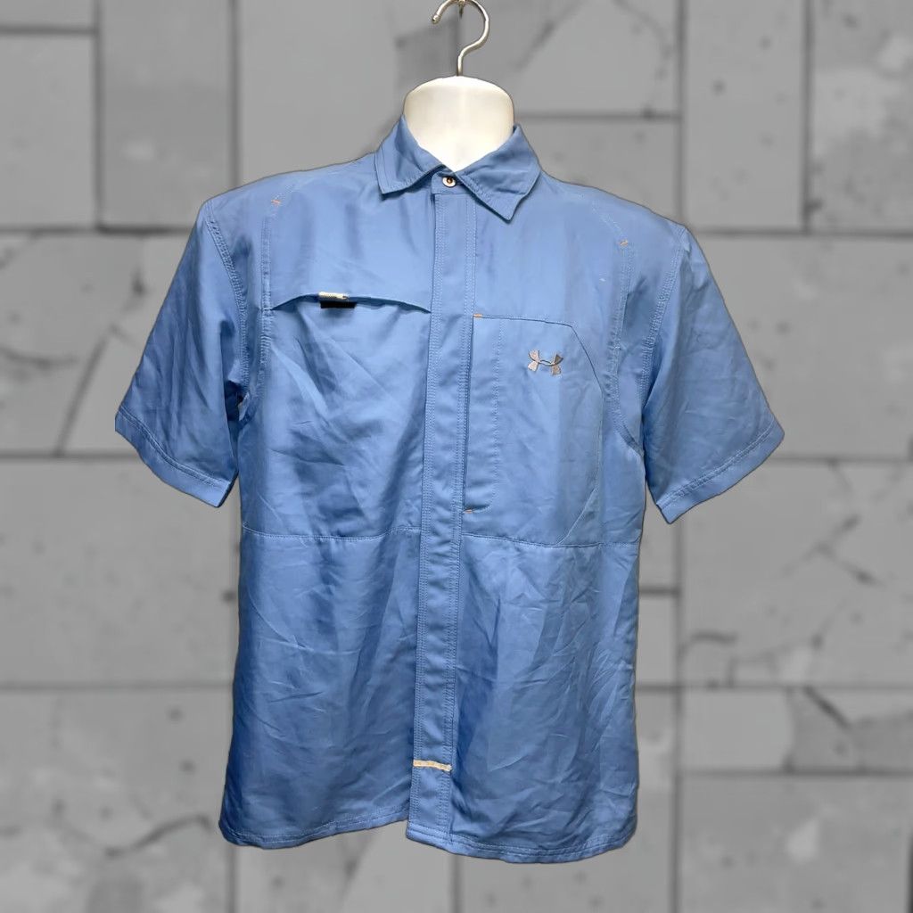 Under Armour Under Armour Blue Button-Up Ventilated Shirt Mens Small Size US S / EU 44-46 / 1 - 1 Thumbnail
