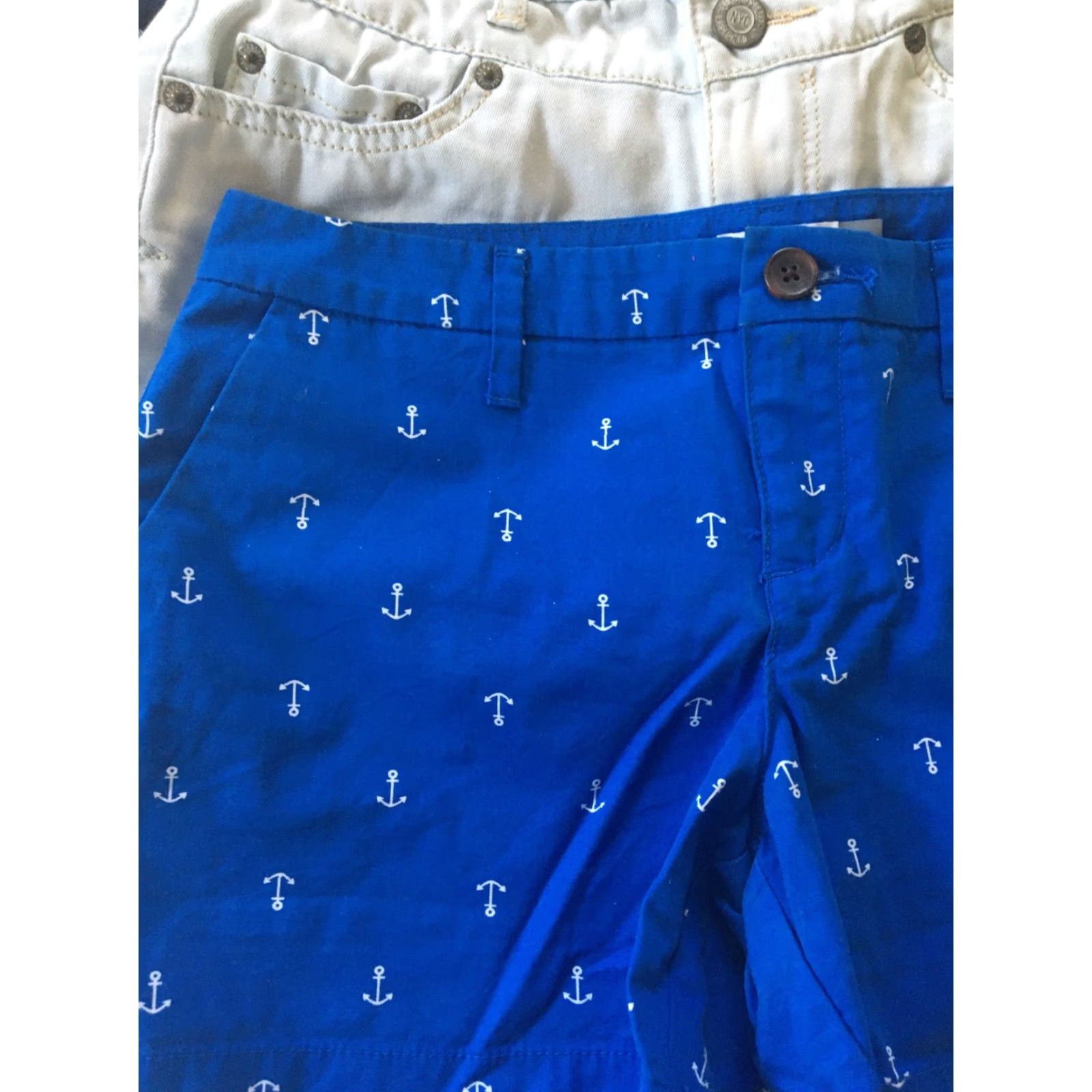 American Eagle Outfitters VINTAGE Old Navy Aeropostale Jessica Simpson Denim Shorts Sz 2 Lot 3 Anchors Dark Wash Size 26" / US 2 / IT 38 - 3 Thumbnail