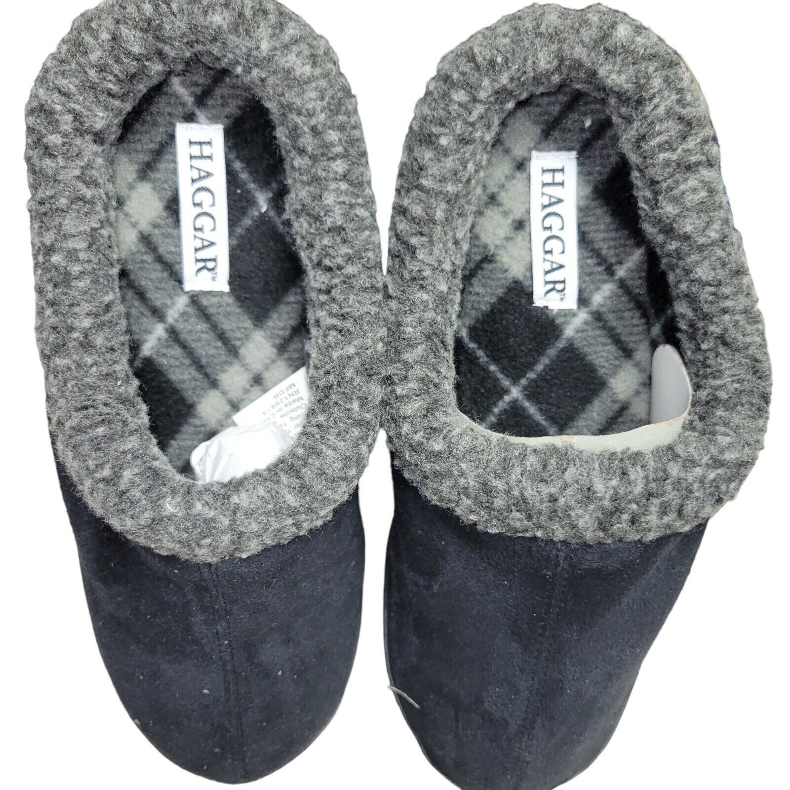 Haggar Men's Hagger House Shoes. Size Large 9.5-10.5 Size US 10.5 / EU 43-44 - 3 Thumbnail