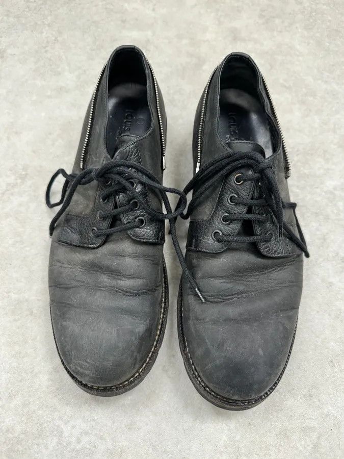 Louis Vuitton Louis Vuitton Lace-Up Detachable Black Eroded Leather Boots Size US 9 / EU 42 - 7 Thumbnail