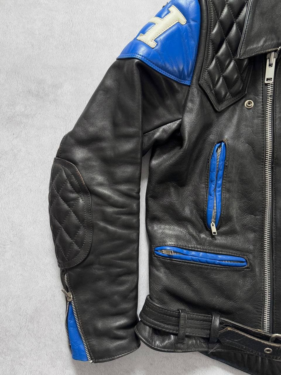 Honda Vintage TT Leathers Heavyweight Leather Jacket Honda 70s 80s Size US M / EU 48-50 / 2 - 6 Thumbnail