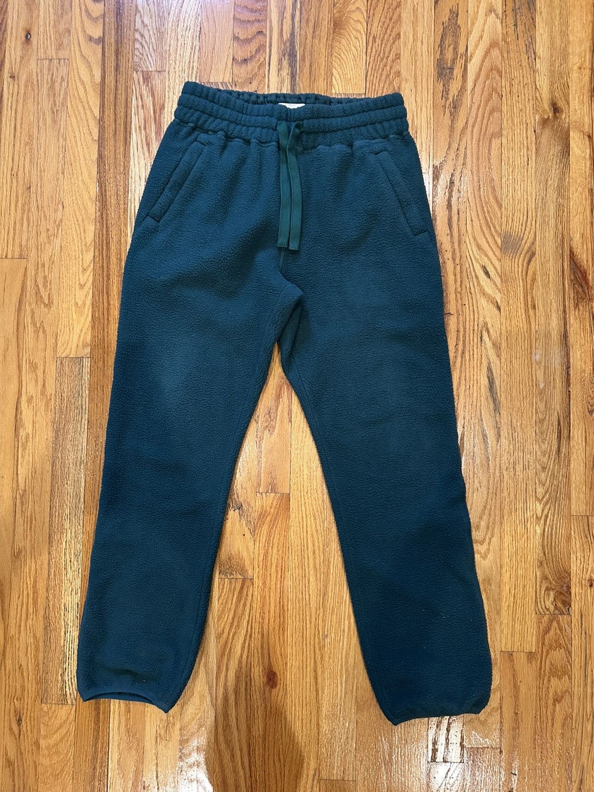 Aime Leon Dore ALD Aime Leon Dore Dark/Forest Green Fleece Pants Size US 29 - 1 Thumbnail