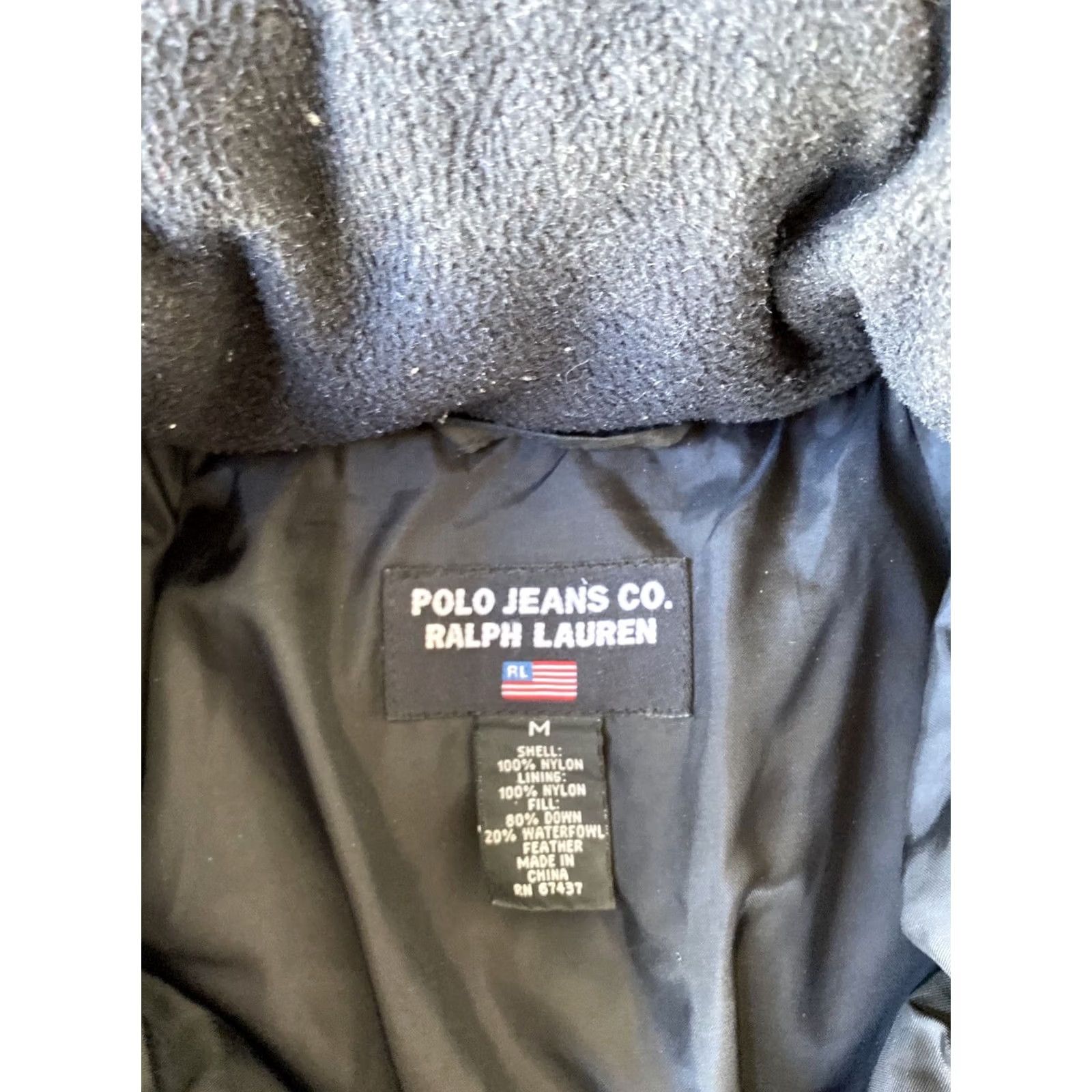 Vintage Polo Jeans Co. Ralph Lauren Jacket Polo Jeans Co. Ralph Lauren Men's Black Puffer Jacket M Nylon Down Full Zip Logo Size US M / EU 48-50 / 2 - 4 Thumbnail