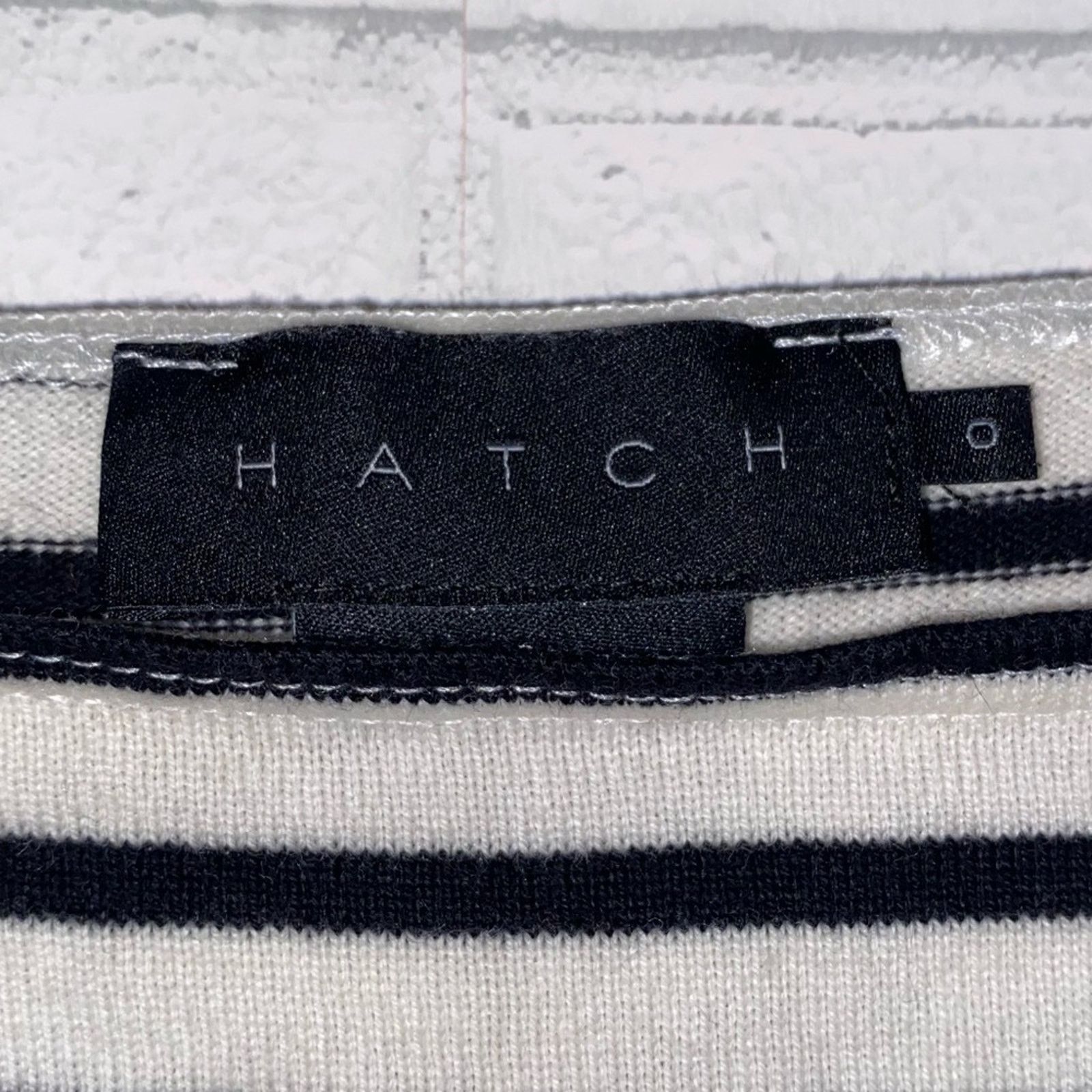 Other HATCH $148 Bateau Neck Striped Black Ivory Maternity Top 0 Size XS / US 0-2 / IT 36-38 - 5 Thumbnail