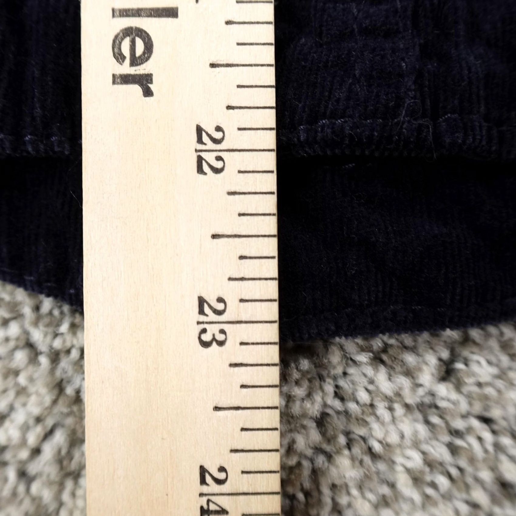 Vintage AMI Jacket Womens L Navy Blue Pinwale Corduroy Military Button Front Coat Soft Size L / US 10 / IT 46 - 7 Thumbnail