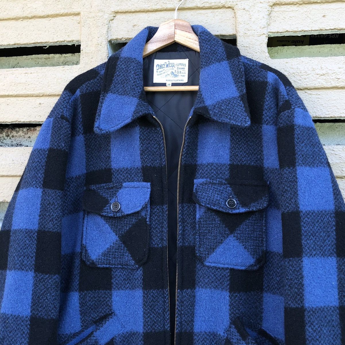 Flannel Vintage Only Wear Famous Brand B.B.H Plain Wool Jacket Size US L / EU 52-54 / 3 - 2 Thumbnail