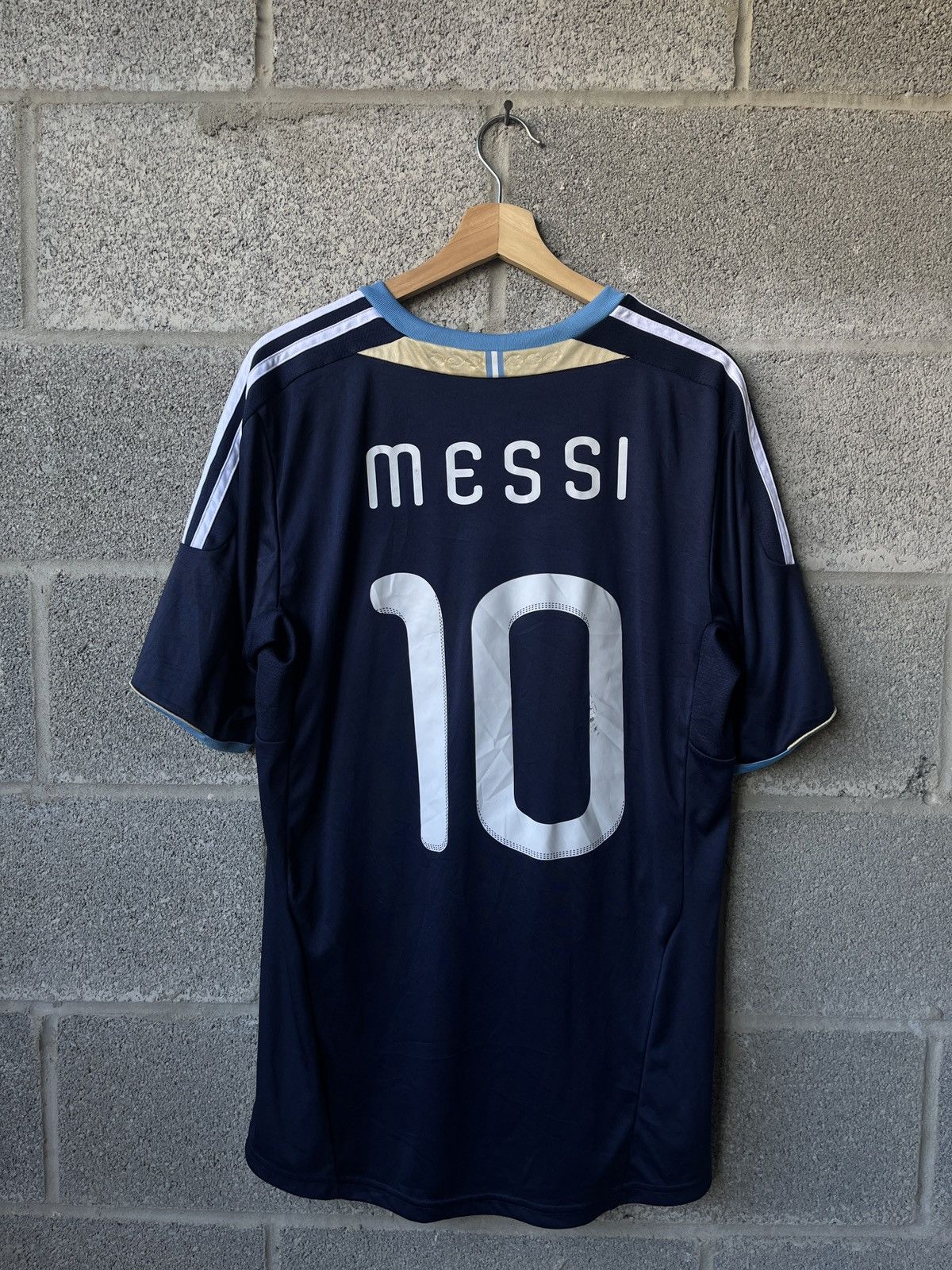 Adidas × Vintage Adidas Messi Argentina 🇦🇷 National Soccer Futbol Jersey Kit Size US L / EU 52-54 / 3 - 2 Thumbnail