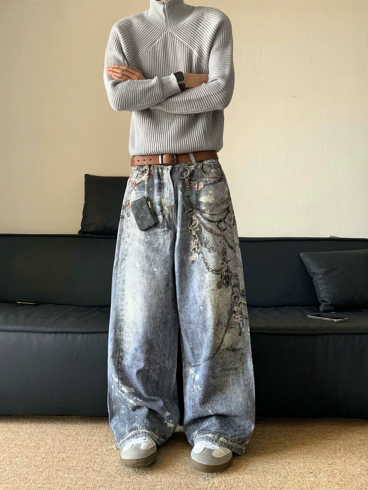 Designer × Vintage Retro punk pants Size US 32 / EU 48 - 4 Thumbnail