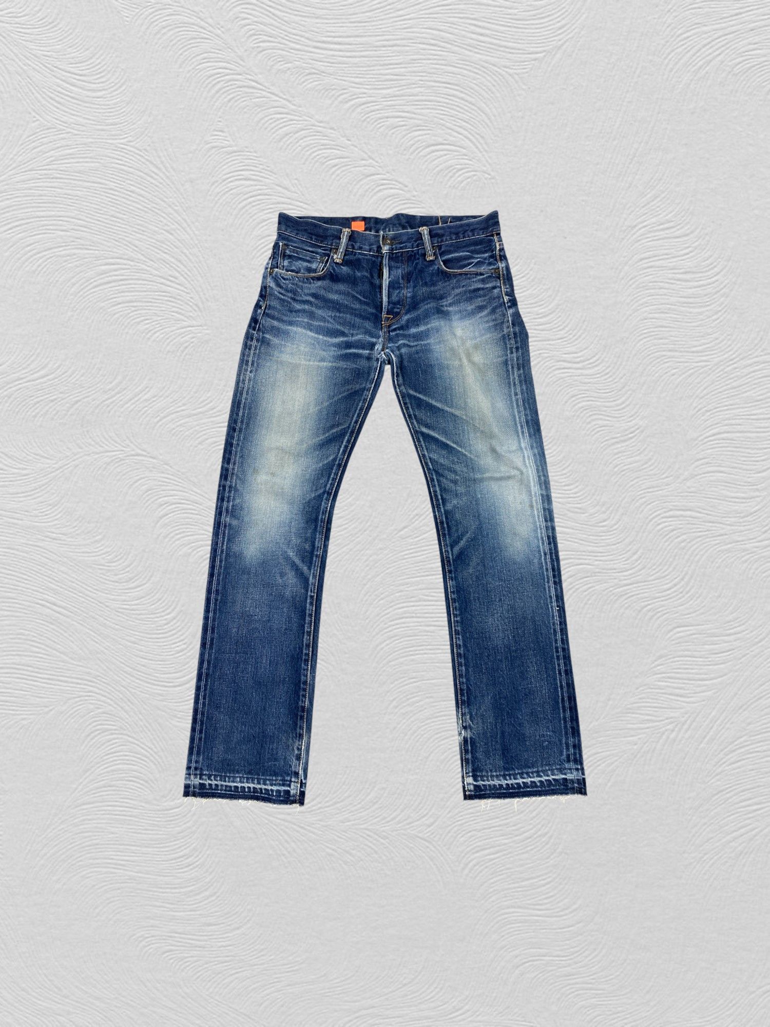 Japanese Brand Redline SELVEDGE Vintage Kuro 31x28.5 Denim- JN3671 Size US 31 - 1 Thumbnail