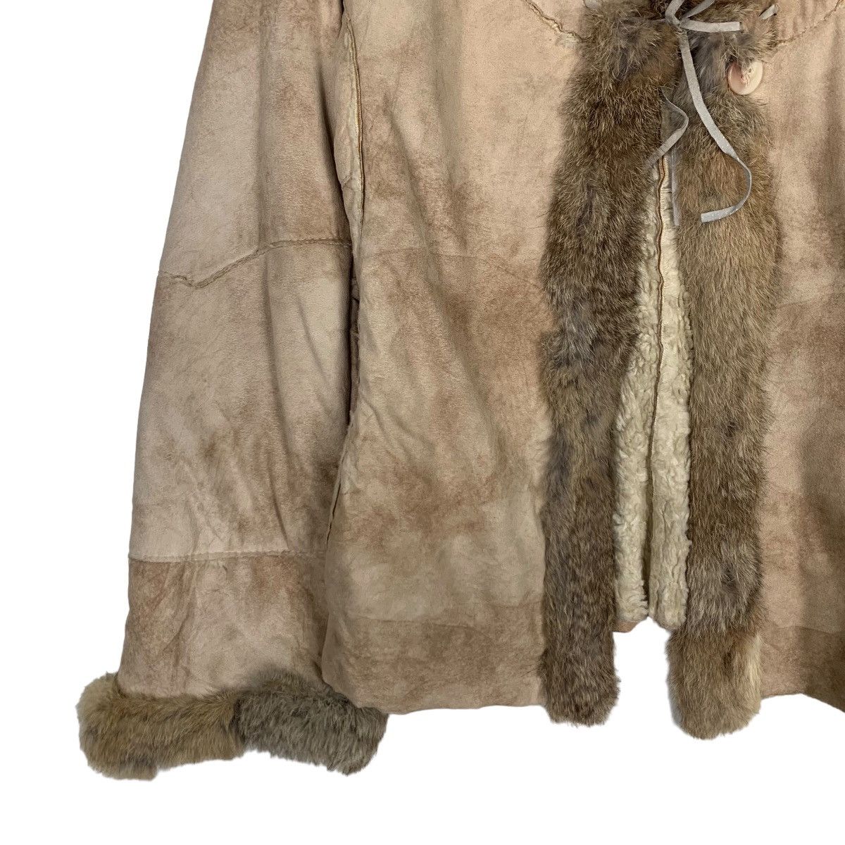 Vintage GRACE CONTINENTAL Rabbit Fur Sherpa Jacket #0218-C10 Size XS / US 0-2 / IT 36-38 - 4 Thumbnail