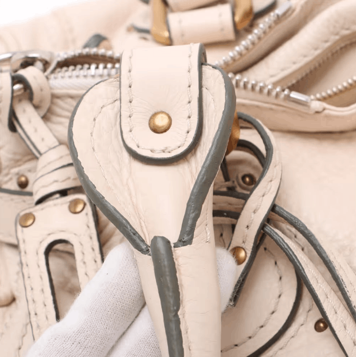 Chloe Paddington Leather Handbag Ivory Size ONE SIZE - 13 Thumbnail