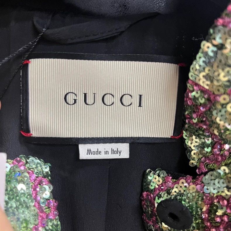Gucci The latest colorful multi-color sequin full print pat