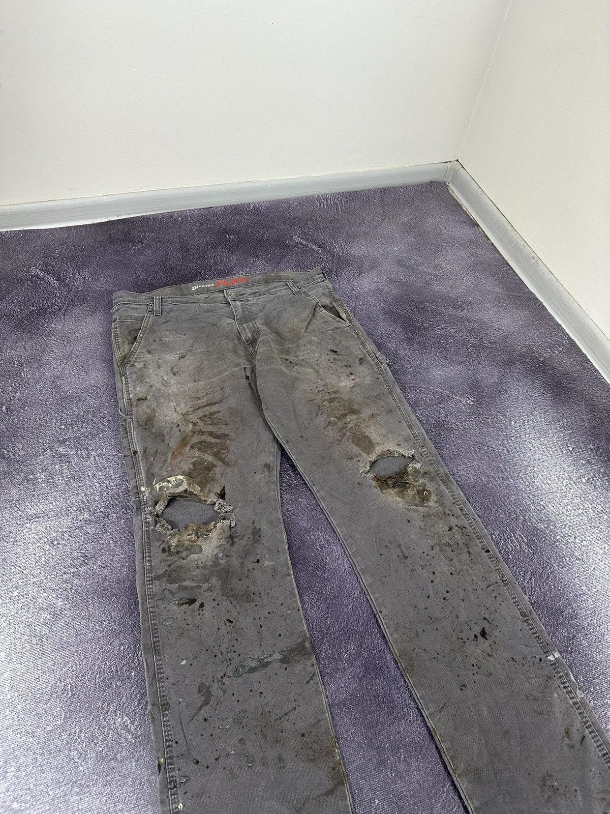 Dickies Vintage Dickies Faded Grey Distressed Y2K Hype Work Pants Size US 34 / EU 50 - 12 Thumbnail