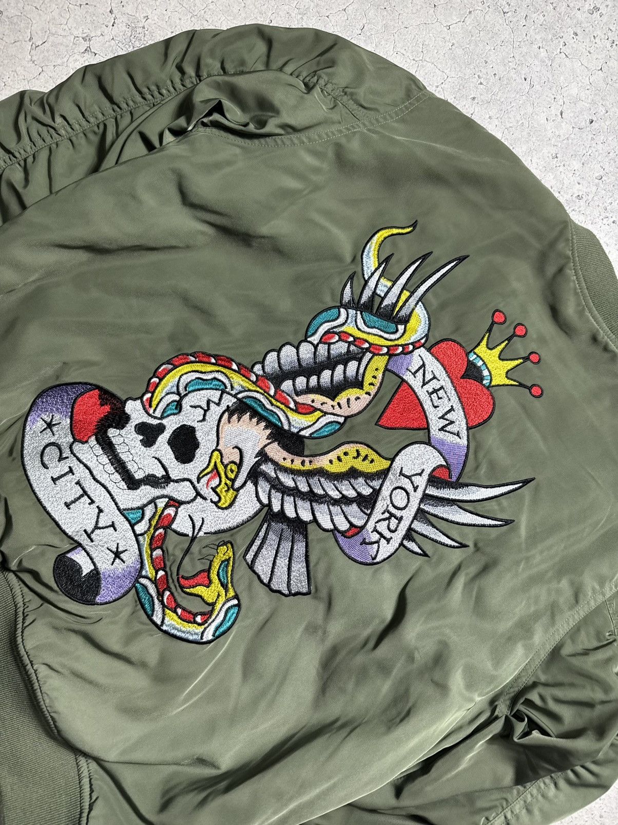Ed Hardy Ed Hardy Big Logo Bomber Jacket Size S Size US S / EU 44-46 / 1 - 12 Thumbnail