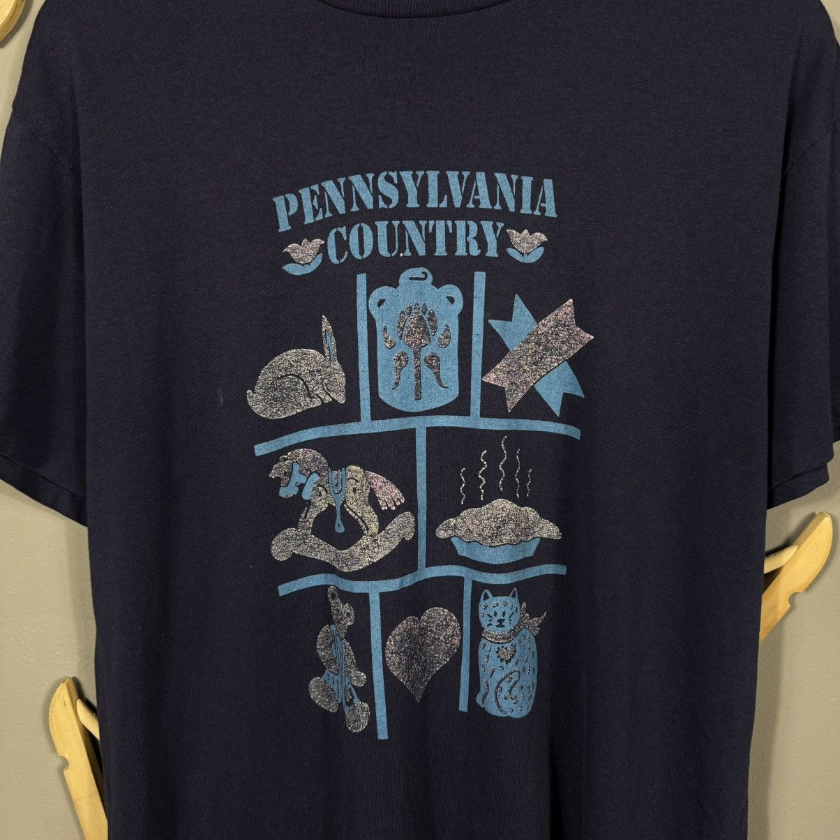 Vintage Vintage 90s Amish Pennsylvania Country T-shirt Size US L / EU 52-54 / 3 - 3 Thumbnail
