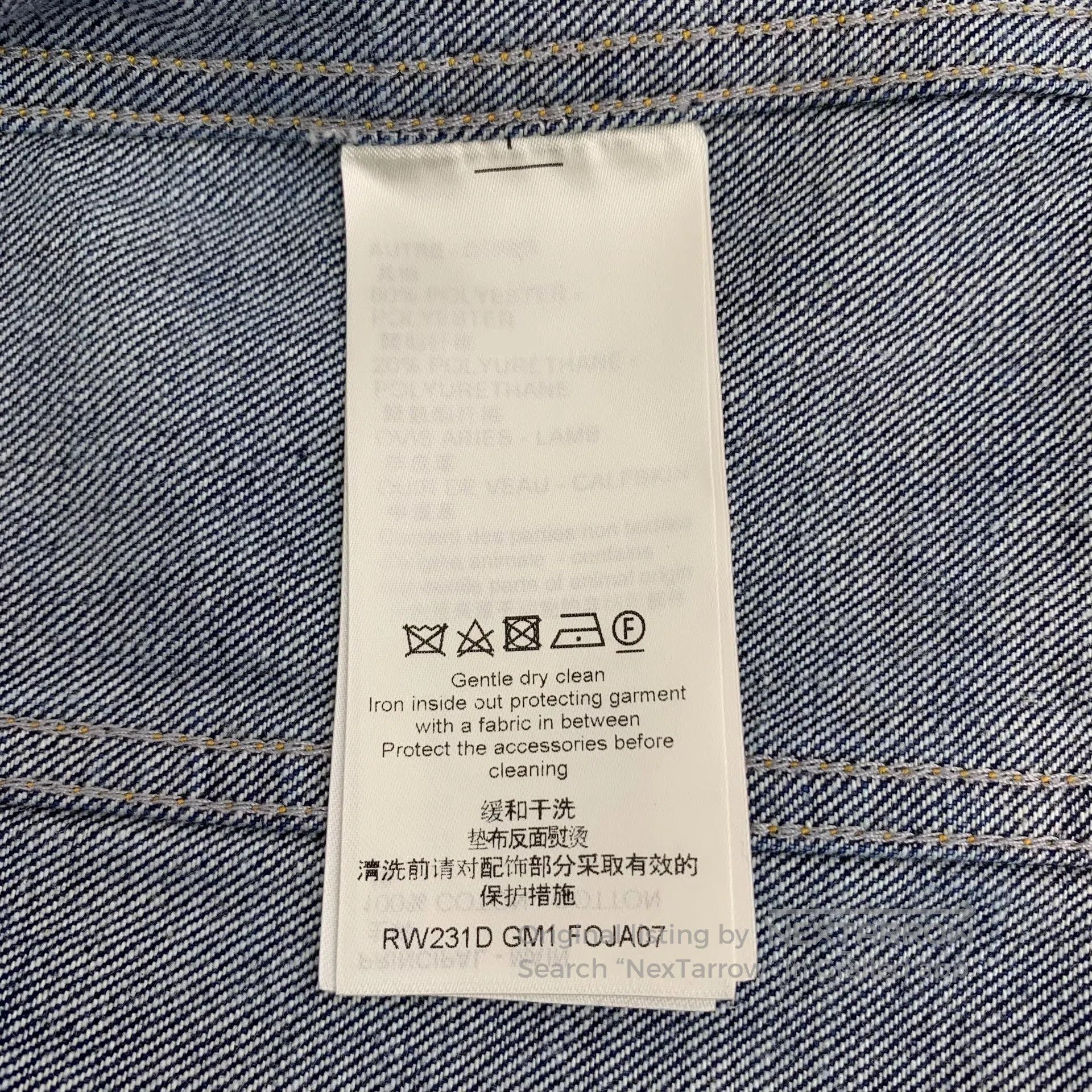 Louis Vuitton Louis Vuitton Dark blue washed cotton zip long sleeve deni Size XS / US 0-2 / IT 36-38 - 8 Thumbnail