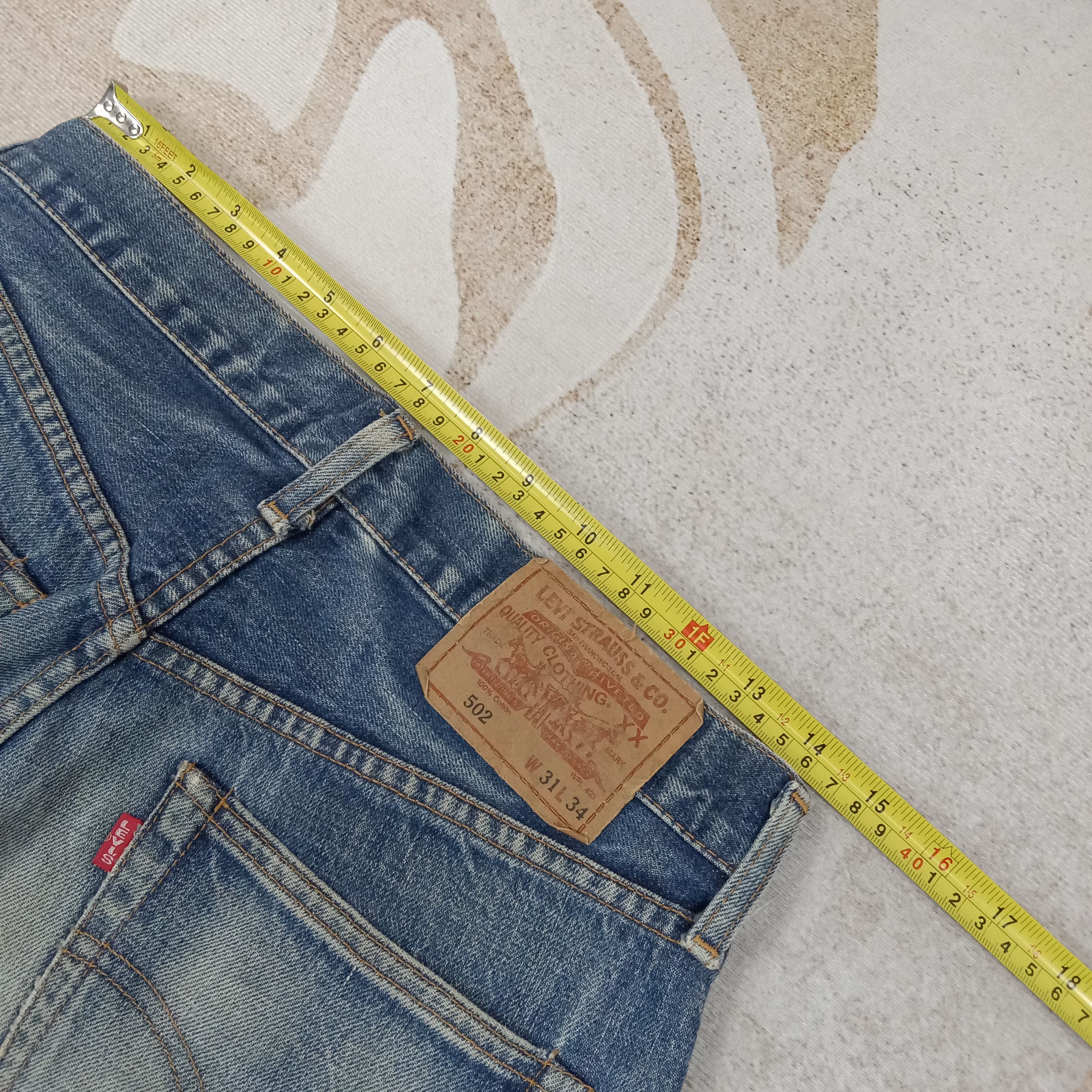 Levi's Levi's 502 Selvedge Distressed Big E Denim Jeans C258N17 Size US 29 - 10 Thumbnail