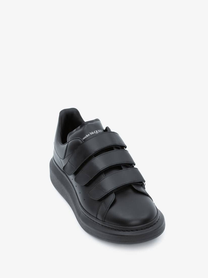 Alexander McQueen o1w1db10725 Oversized Triple Strap Sneaker in Black Size US 11.5 / EU 44-45 - 3 Thumbnail