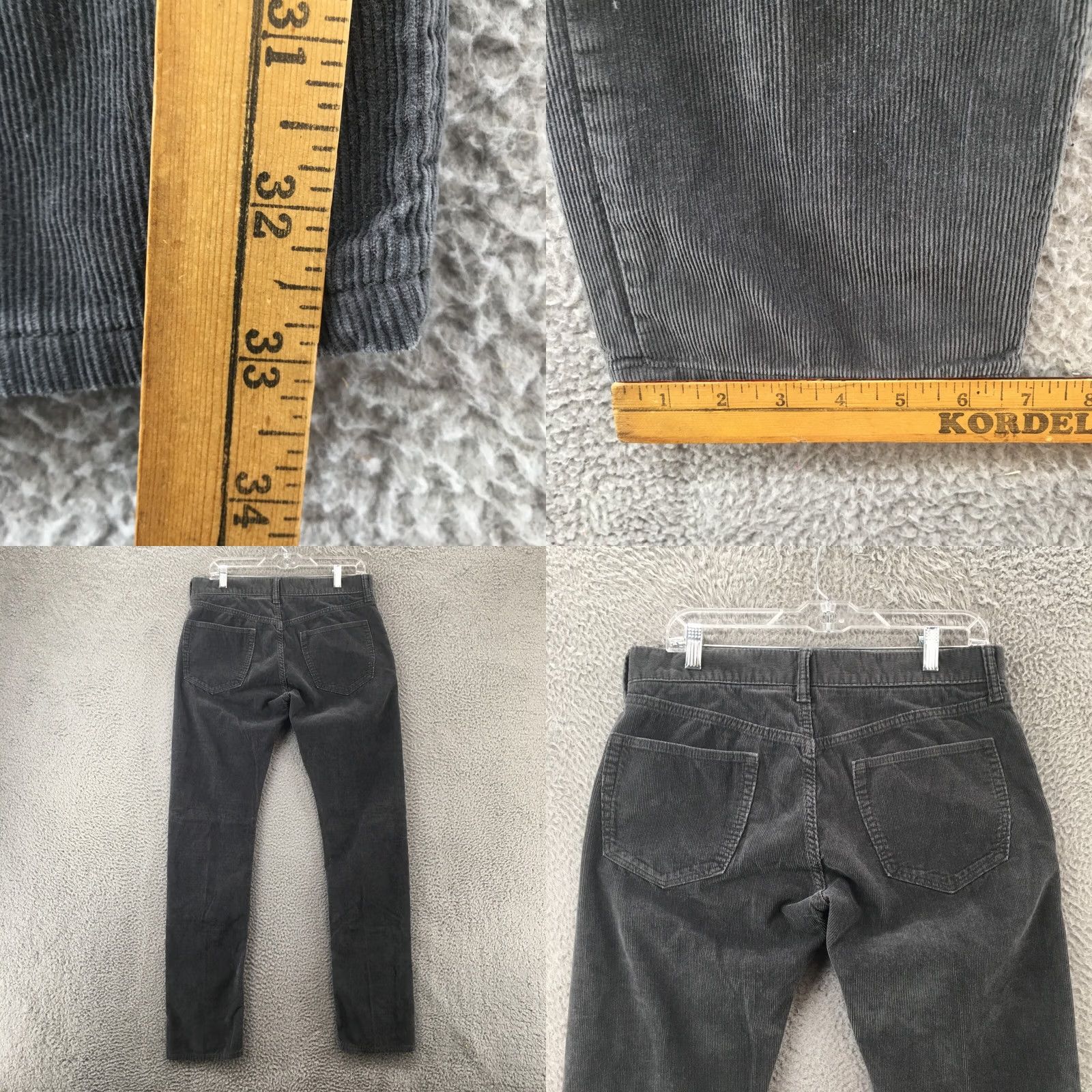 Banana Republic Banana Republic Jeans Skinny Corduroy Mens 32x34 Grey Mid Rise, 5-Pocket Denim Pants 33x33 Inseam 33 Size US 33 - 8 Thumbnail