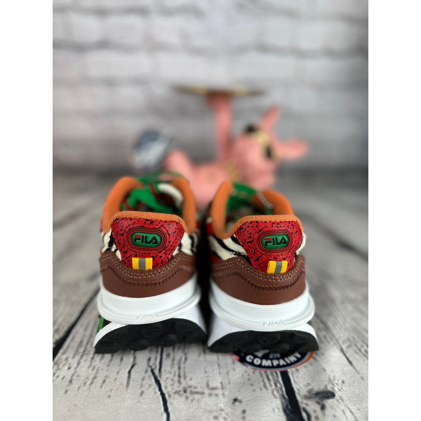 Fila FILA Renno Zero Womens 5 Green Animal Zebra Leopard Sneakers Size US 5 / IT 35 - 4 Thumbnail