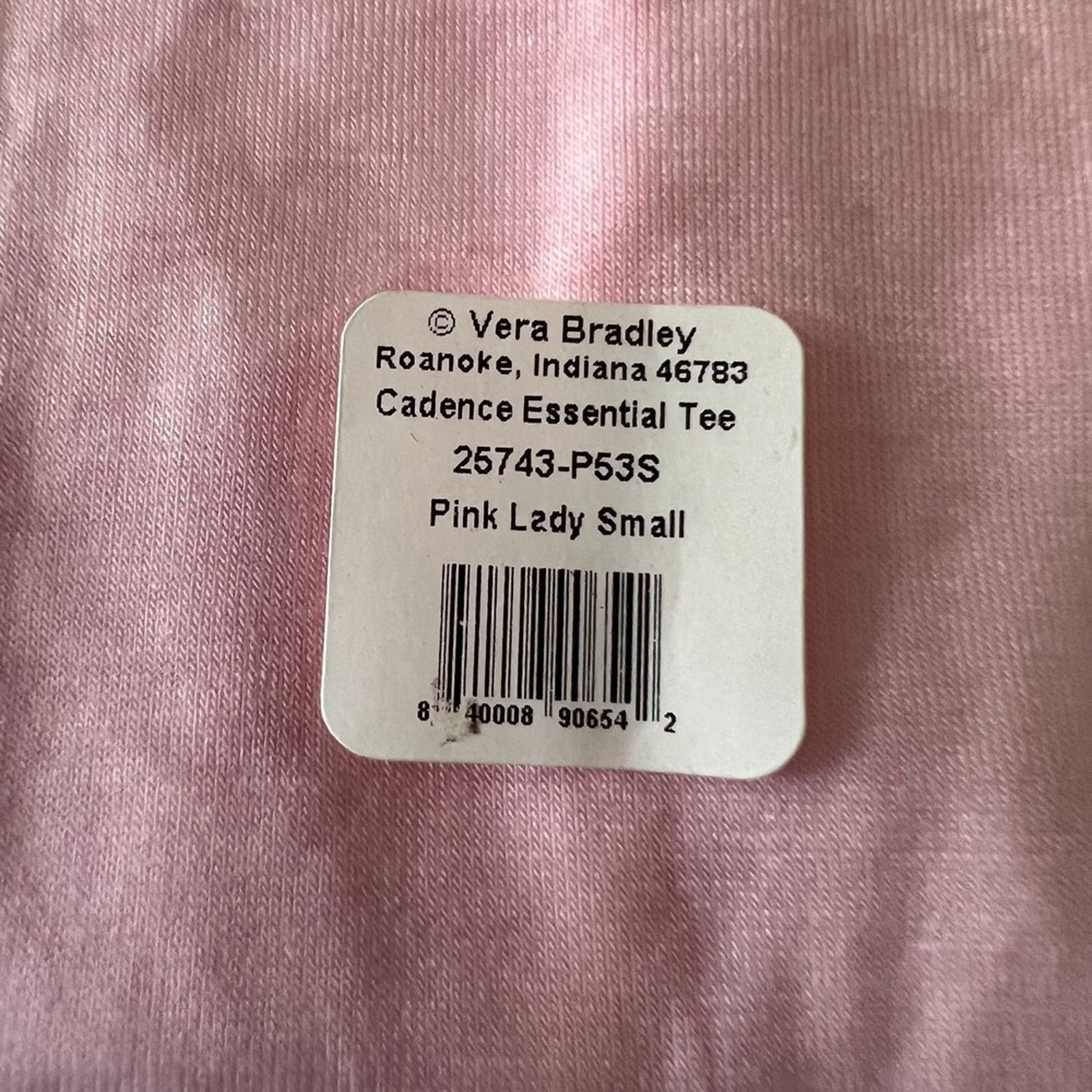 Vera Bradley VERA BRADLEY Pink Lady Cadence Essential Tee w/ Tags, Small Size S / US 4 / IT 40 - 7 Thumbnail