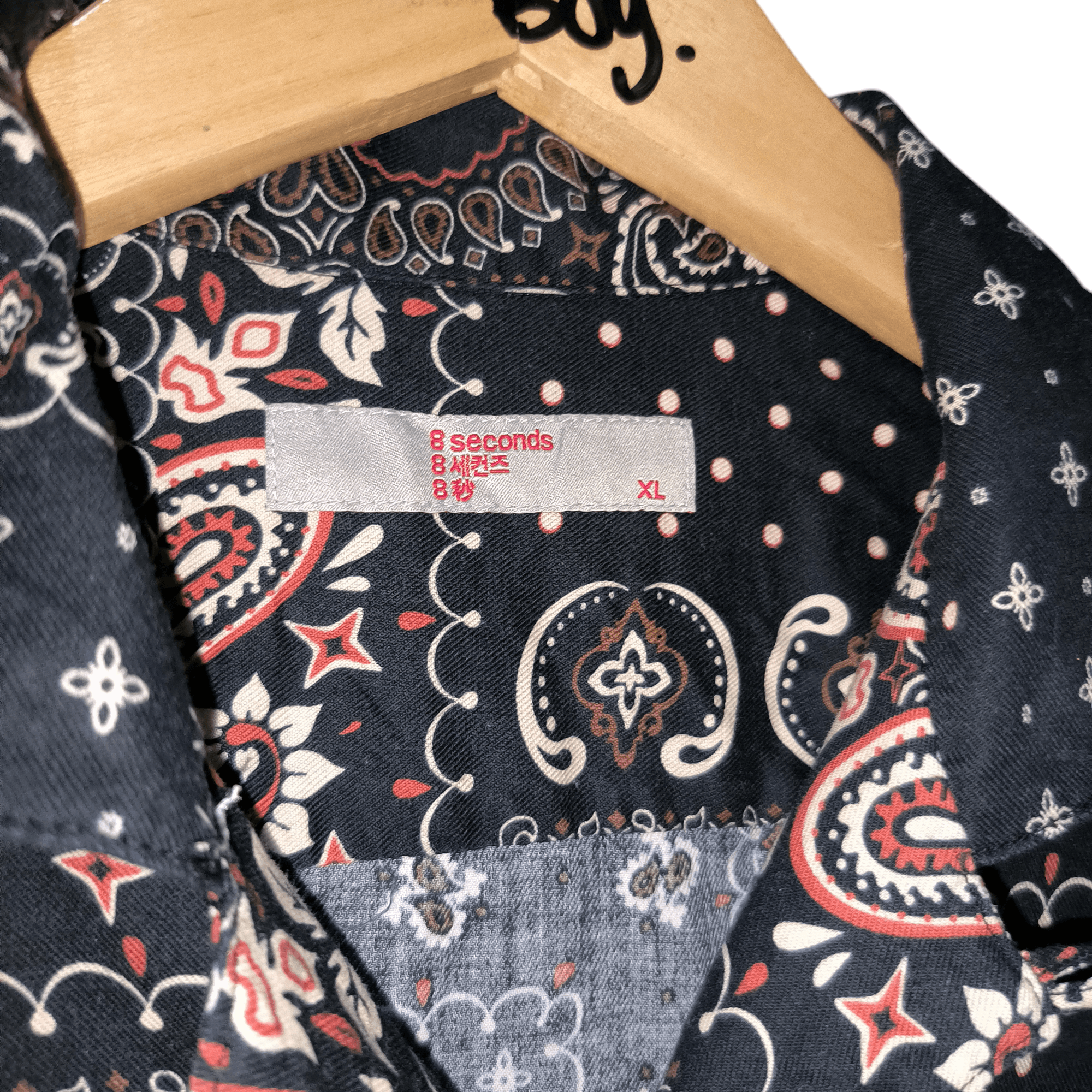 Japanese Brand 8seconds Paisley Bandana Shirts Size US XL / EU 56 / 4 - 2 Thumbnail