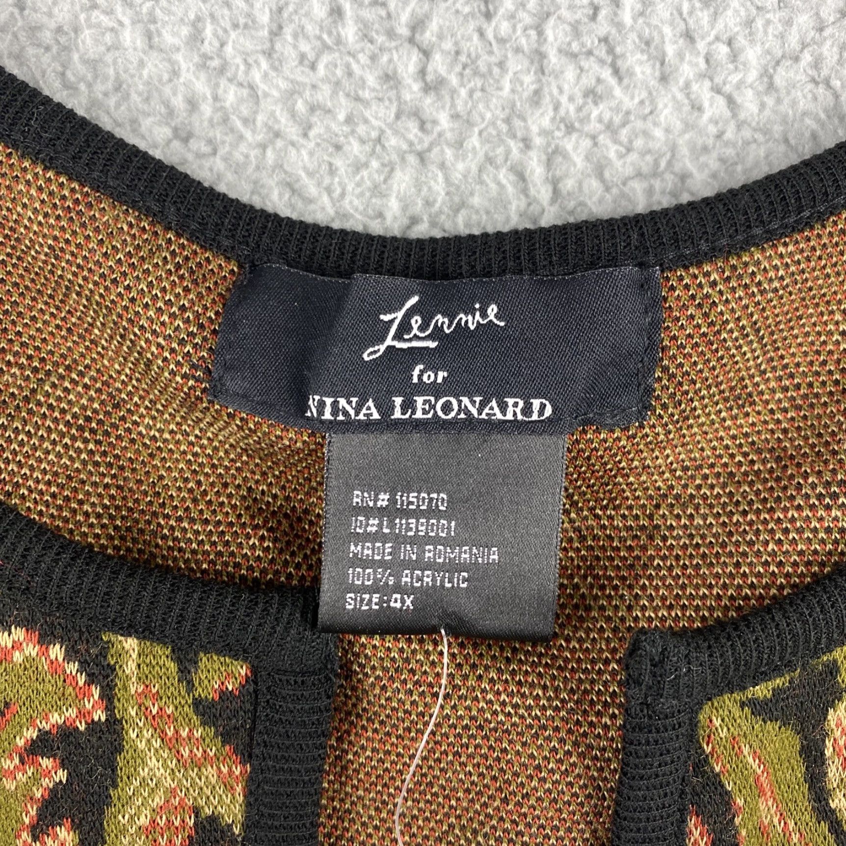 Eddie Bauer Nina Leonard Women Sweater 4XL Multicolor Flowery Long Sleeve Pullover Lightweight Knit Womens Size XXL / US 16-18 / IT 52-54 - 5 Thumbnail