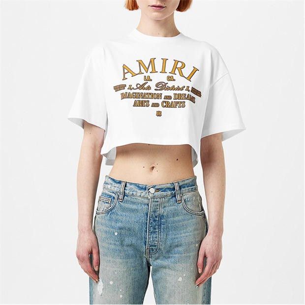 Amiri o1g2r1mq0824 Short Sleeve T-Shirts in White Size S / US 4 / IT 40 - 3 Thumbnail